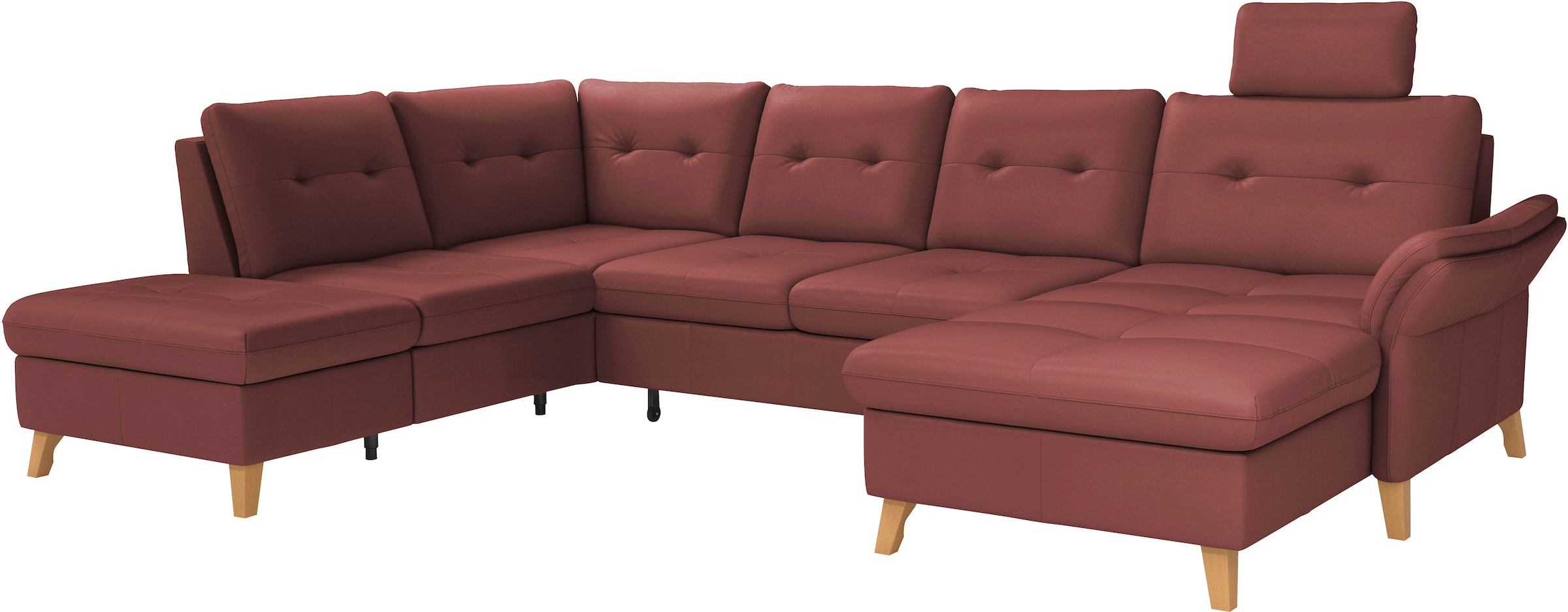sit&more Wohnlandschaft »Göteborg«, inkl. Sitztiefenverstellung, wahlweise mit Bettfunktion & Bettkasten