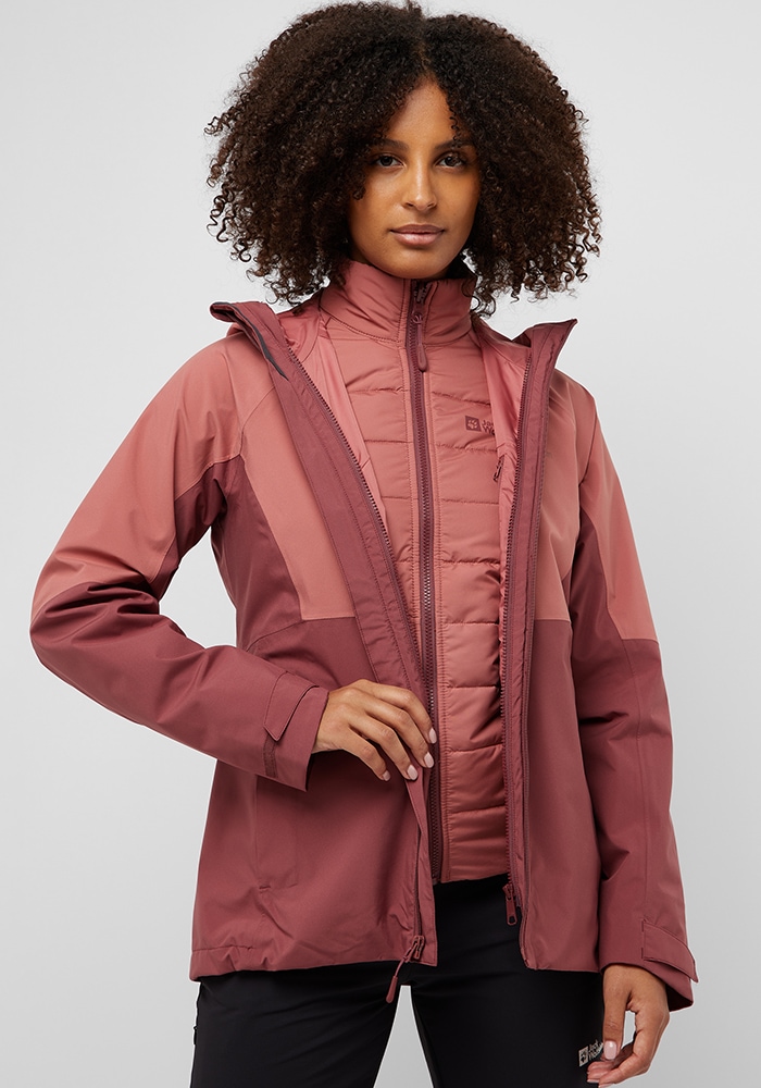 Jack Wolfskin 3-in-1-Funktionsjacke »GLAABACH 3IN1 JKT W«, mit Kapuze