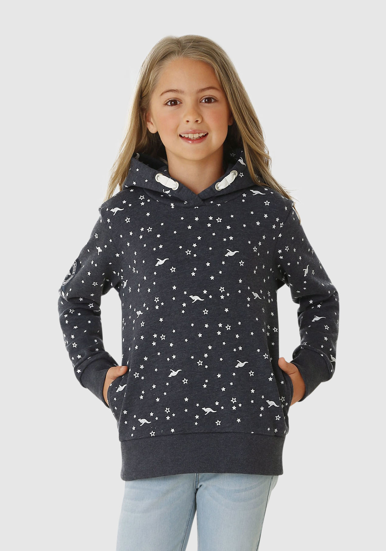 Kapuzensweatshirt, mit seitlichen Taschen