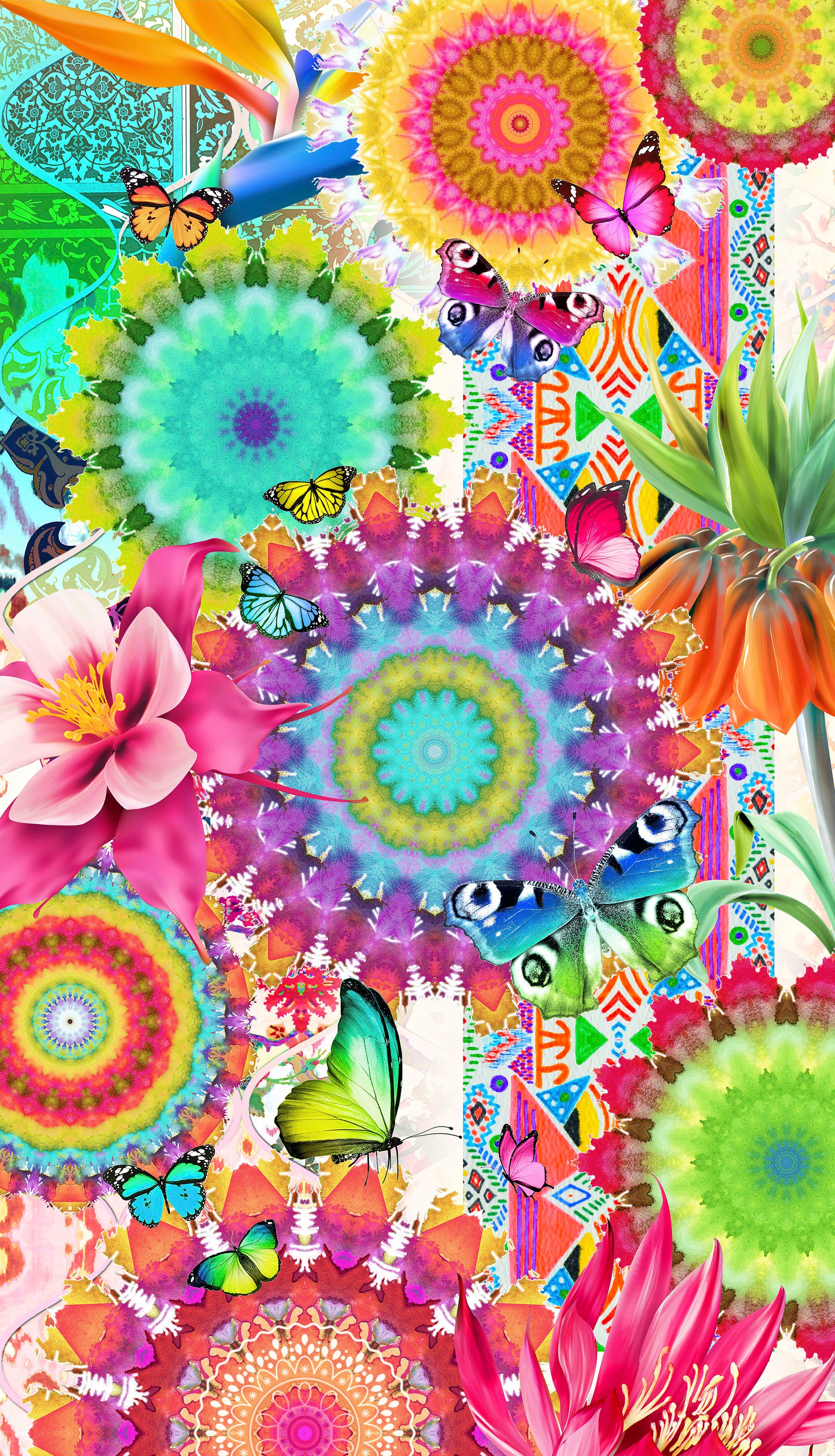hip Strandtuch »Feliz«, (1 St.), mit Mandalas und Schmetterlingen