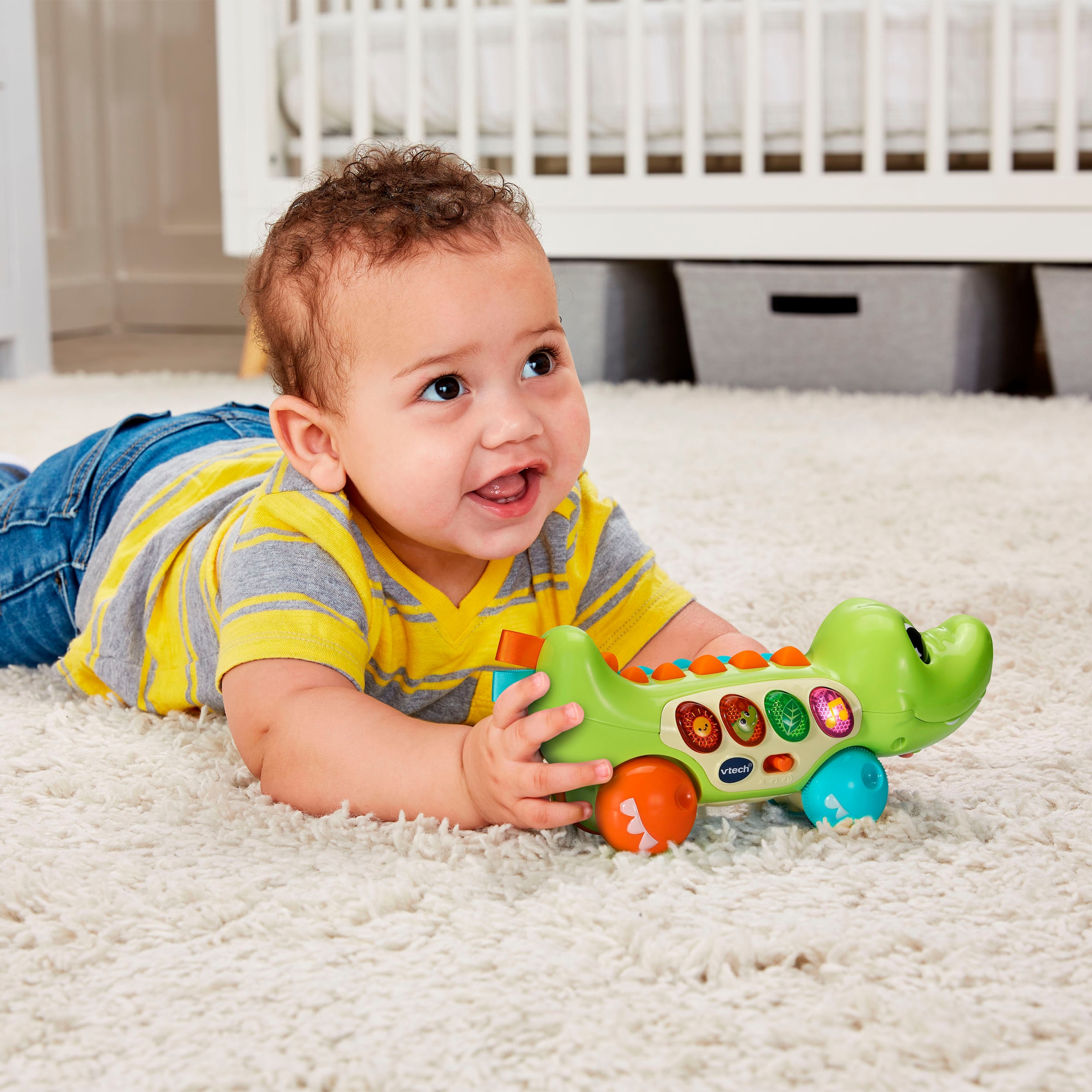 Vtech® Lernspielzeug »Babys Lernspaß-Krokodil« mit Licht und Sound