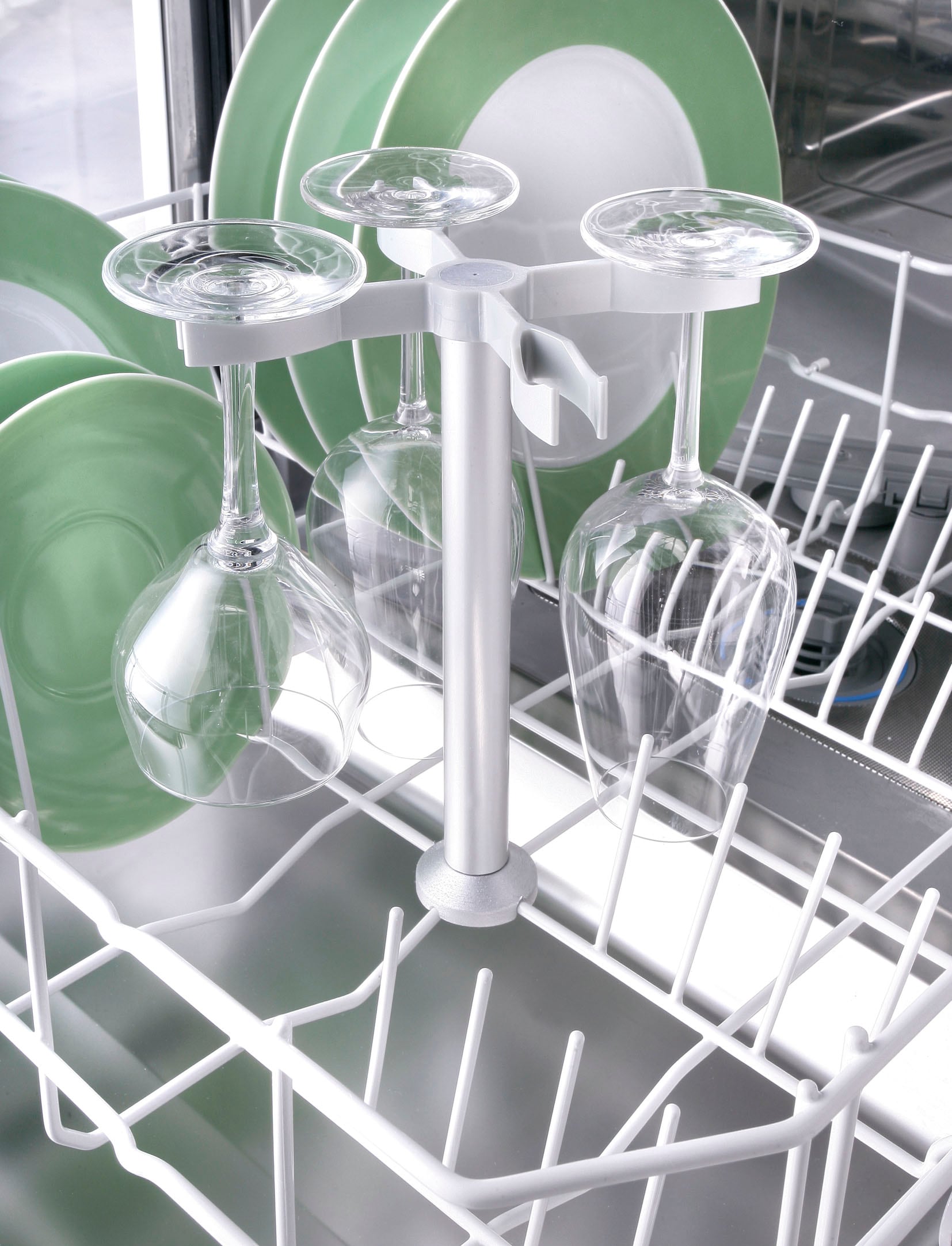 Ruco Küchenregal Gläserhalter für die Spülmaschine, Aluminium, für 4 Gläser
