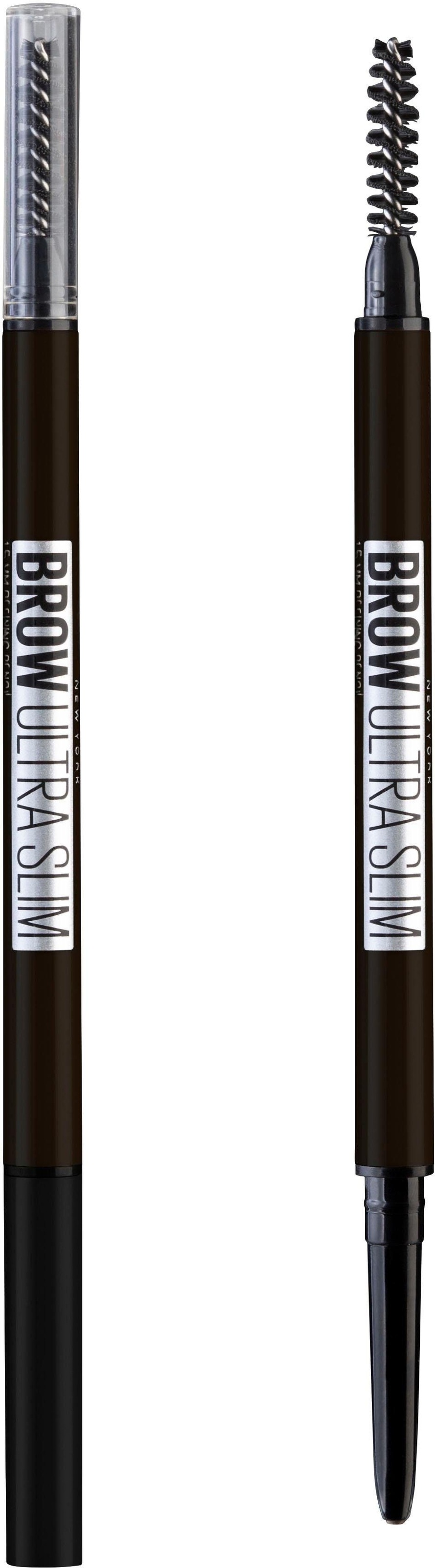 MAYBELLINE NEW YORK Augenbrauen-Stift »BROW ULTRA SLIM LINER« lässt sperrliche und formlose Augenbrauen voller wirken