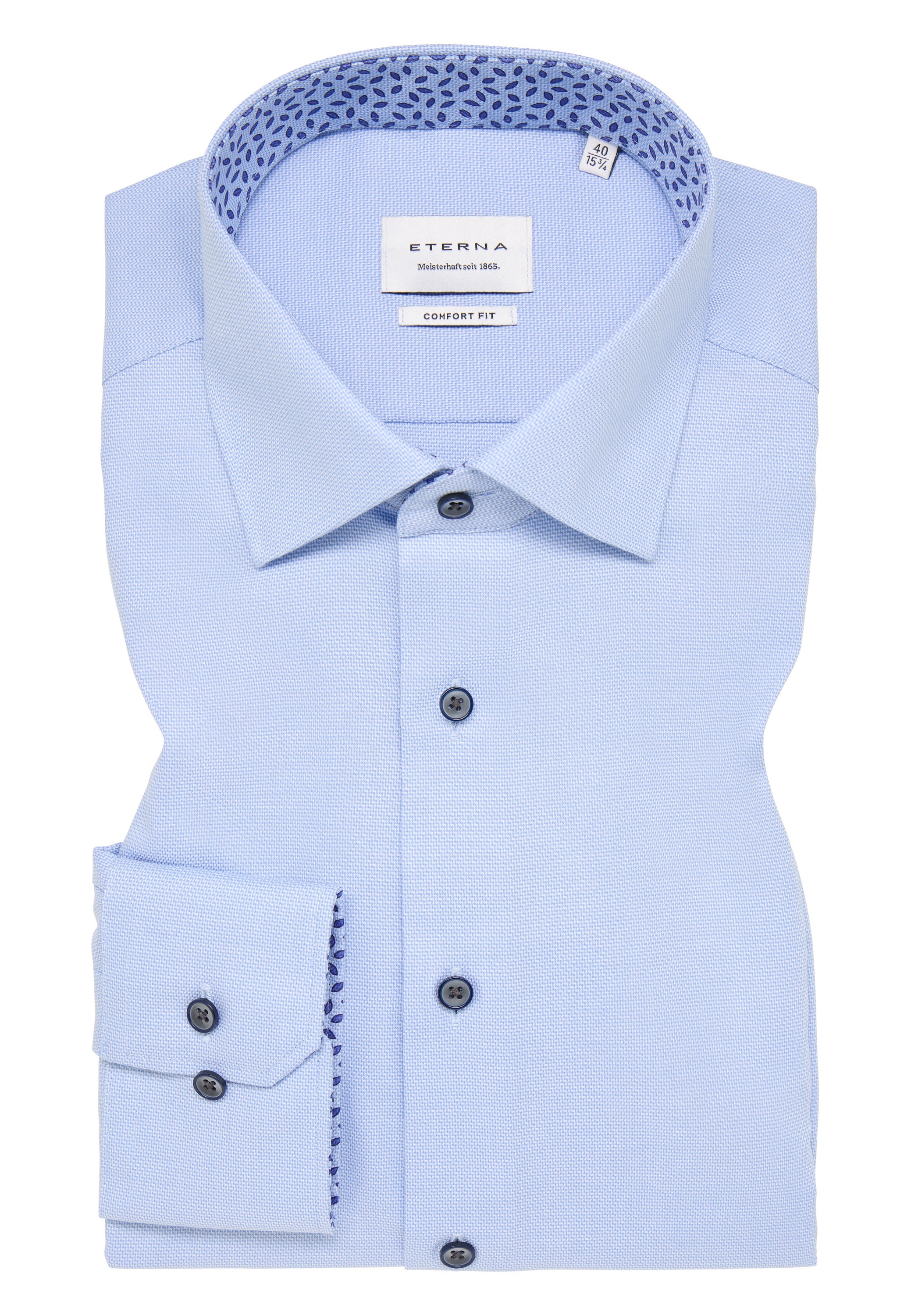 Eterna Langarmhemd »COMFORT FIT«, NON IRON (bügelfrei)