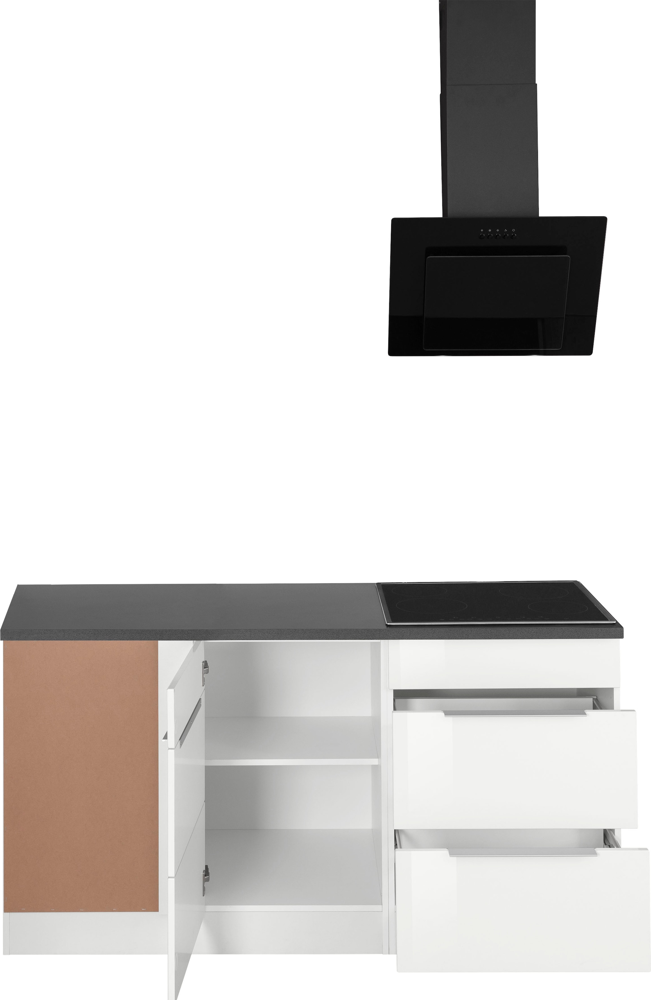 HELD MÖBEL Winkelküche »Brindisi«, mit E-Geräten, Stellbreite 290/170 cm  online bei OTTO | L-Küchen