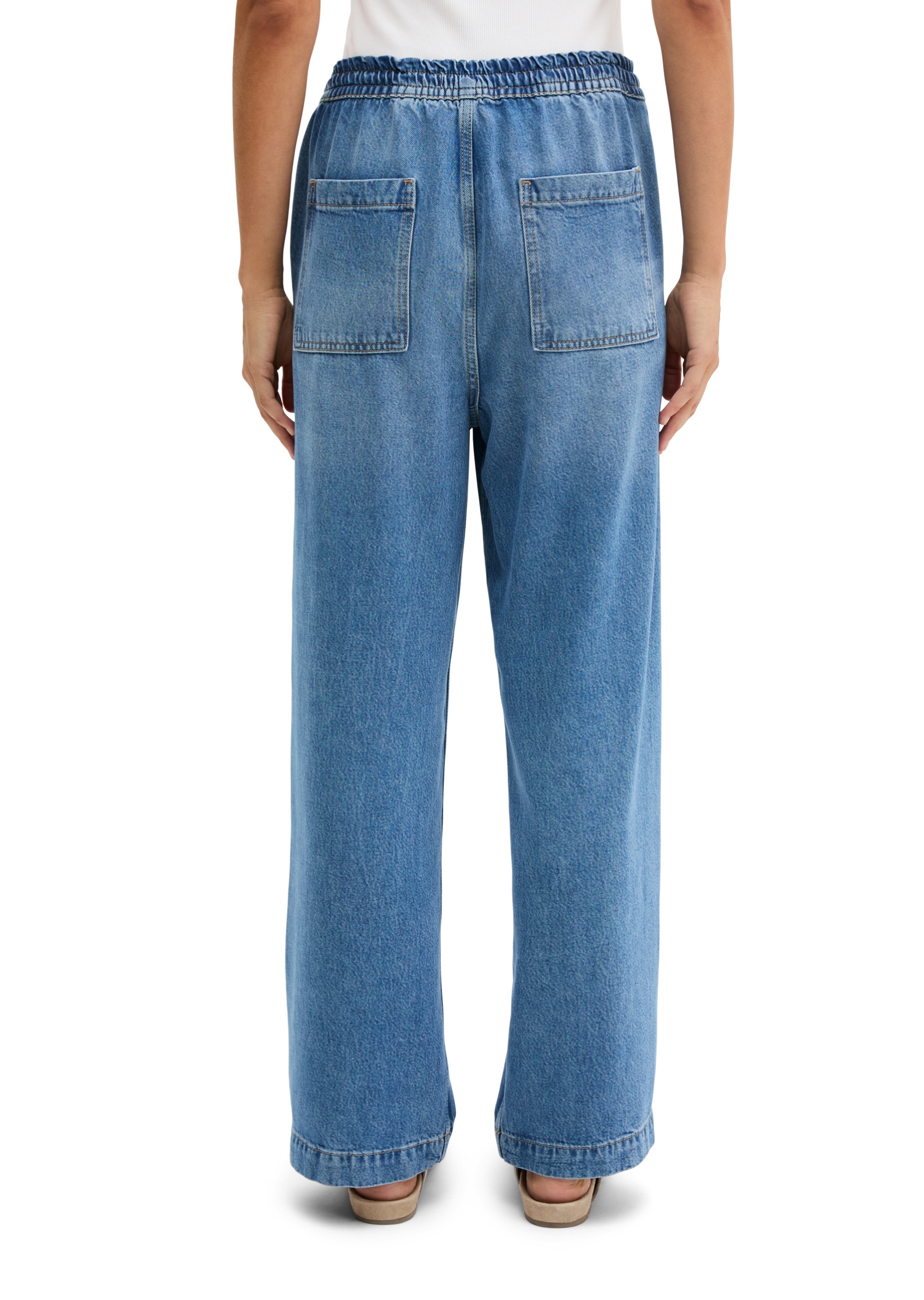 Marc O'Polo Jogg Pants straight fit cropped aus TENCEL™ Lyocell