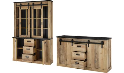 Premium collection by Home affaire Wohnwand »SHERWOOD«, (2 St.), in modernem Holz... kaufen