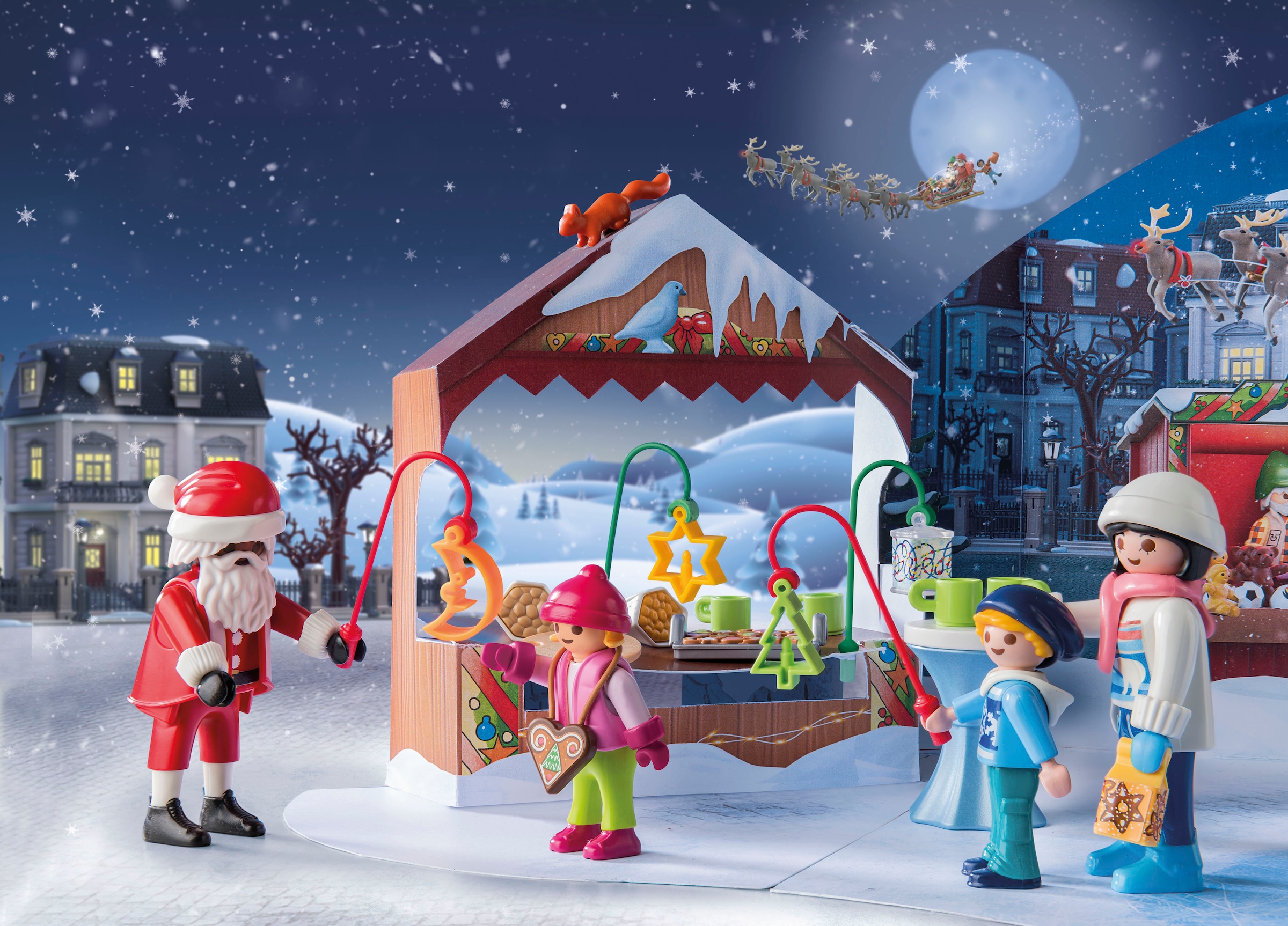 Playmobil® Spielzeug-Adventskalender »Spielbausteine, Ausflug auf den Weihnachtsmarkt (71472)«, ab 4 Jahren, Made in Europe