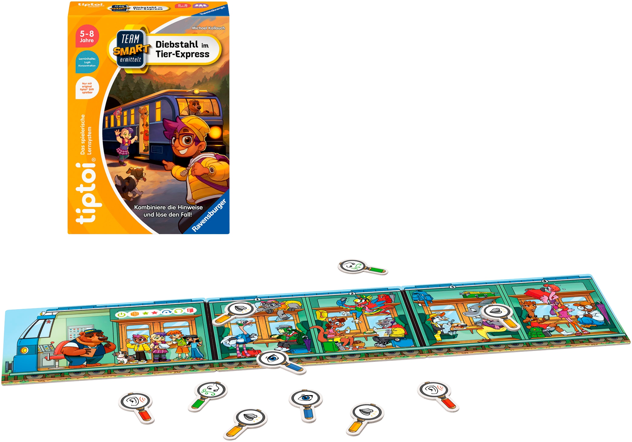 Ravensburger Spiel »tiptoi® Team SMART ermittelt – Diebstahl im Tier-Express«