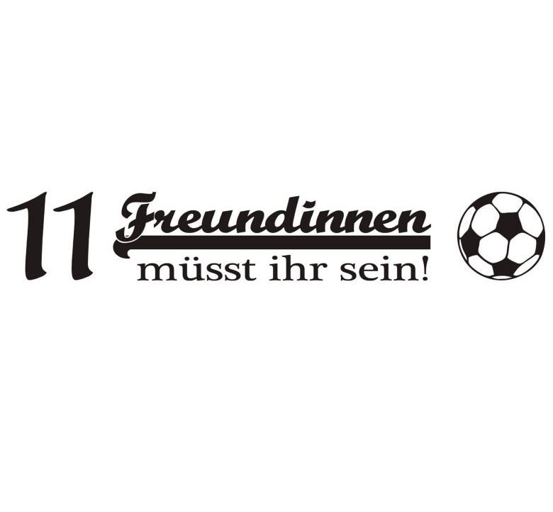 Wandtattoo »Fußball 11 Freundinnen«, (1 St.), selbstklebend, entfernbar