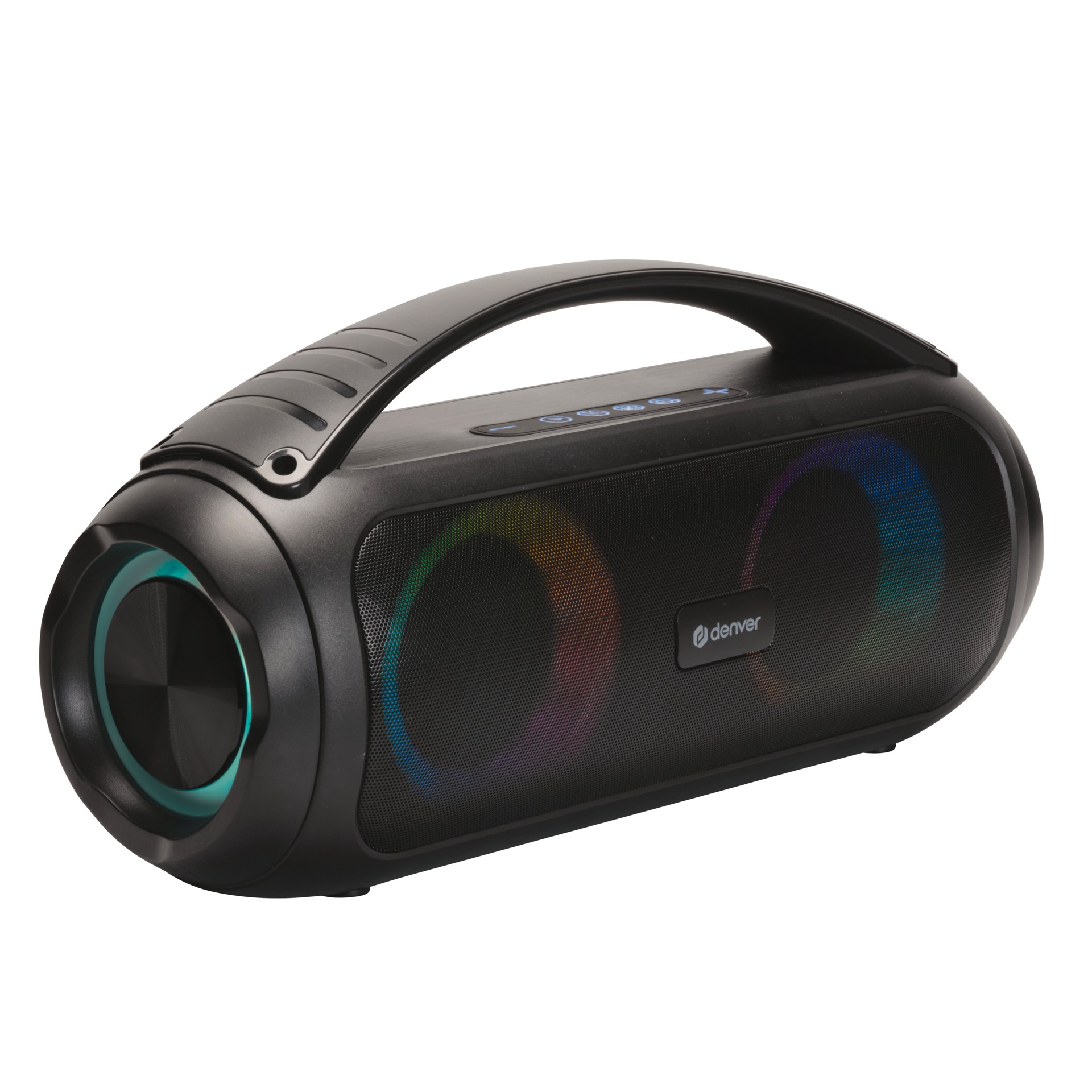 Denver Bluetooth-Lautsprecher »Bluetooth-Speaker BTG-616 mit Lichteffekten und aufladebarem Akku« (Bluetooth 10 W) in schwarz