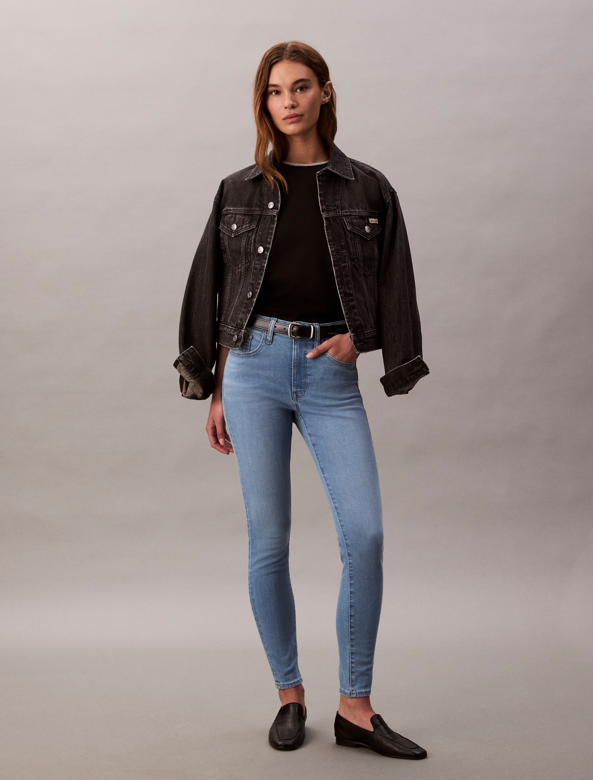 Calvin Klein Jeans Skinny-fit-Jeans »MID RISE SKINNY«, Mit Gürtelschlaufen