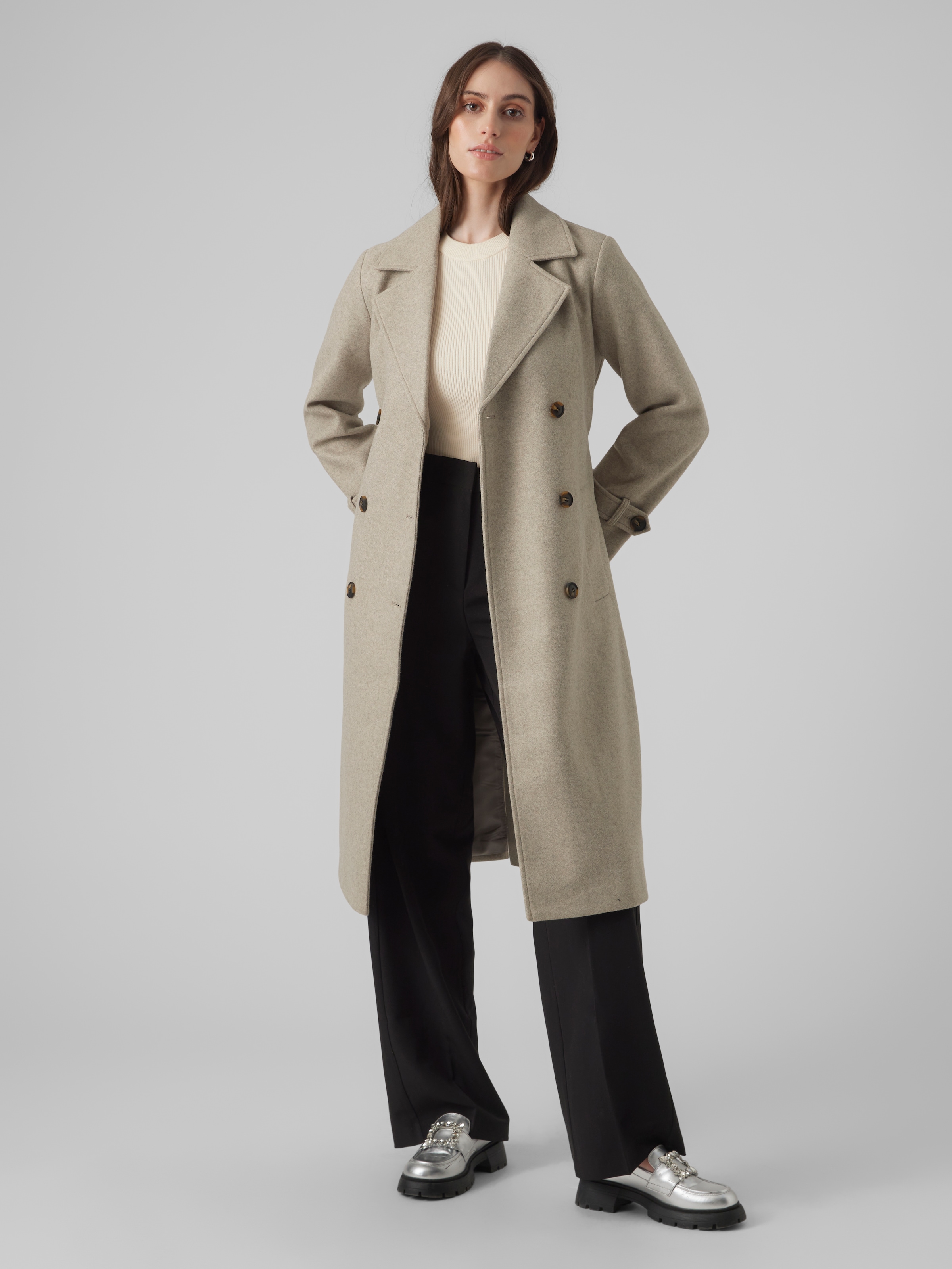 Trenchcoat »VMFORTUNEVEGA LONG TRENCHCOAT GA NOOS«