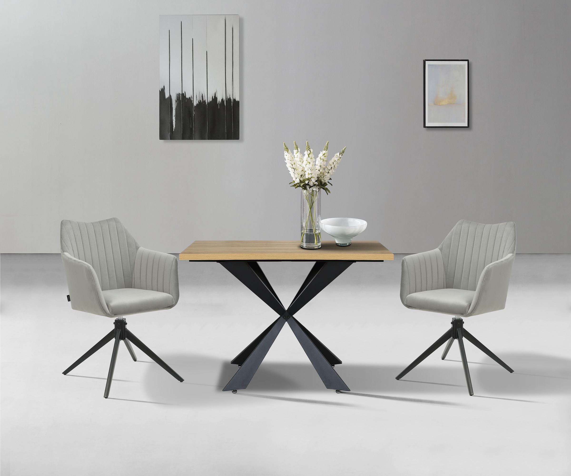 Home affaire Esszimmerstuhl »Tampa, TOPSELLER!«, (Set), 2 St., Samtvelours, mit Drehfunktion 360 Grad