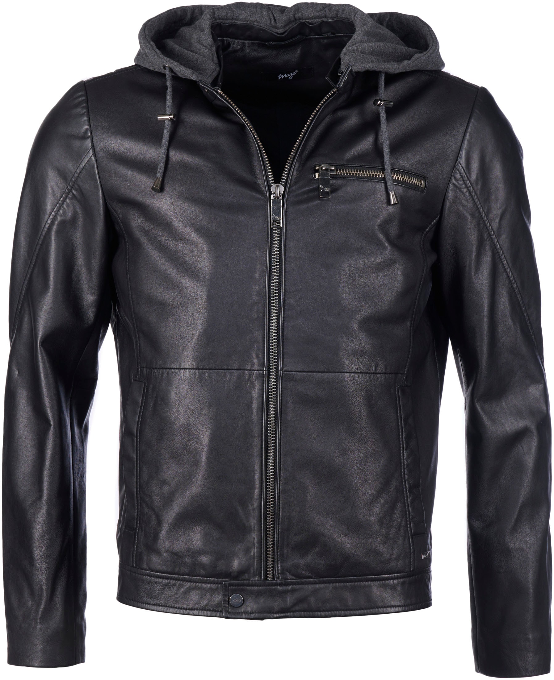 Maze Lederjacke »Lederjacke«, mit Kapuze