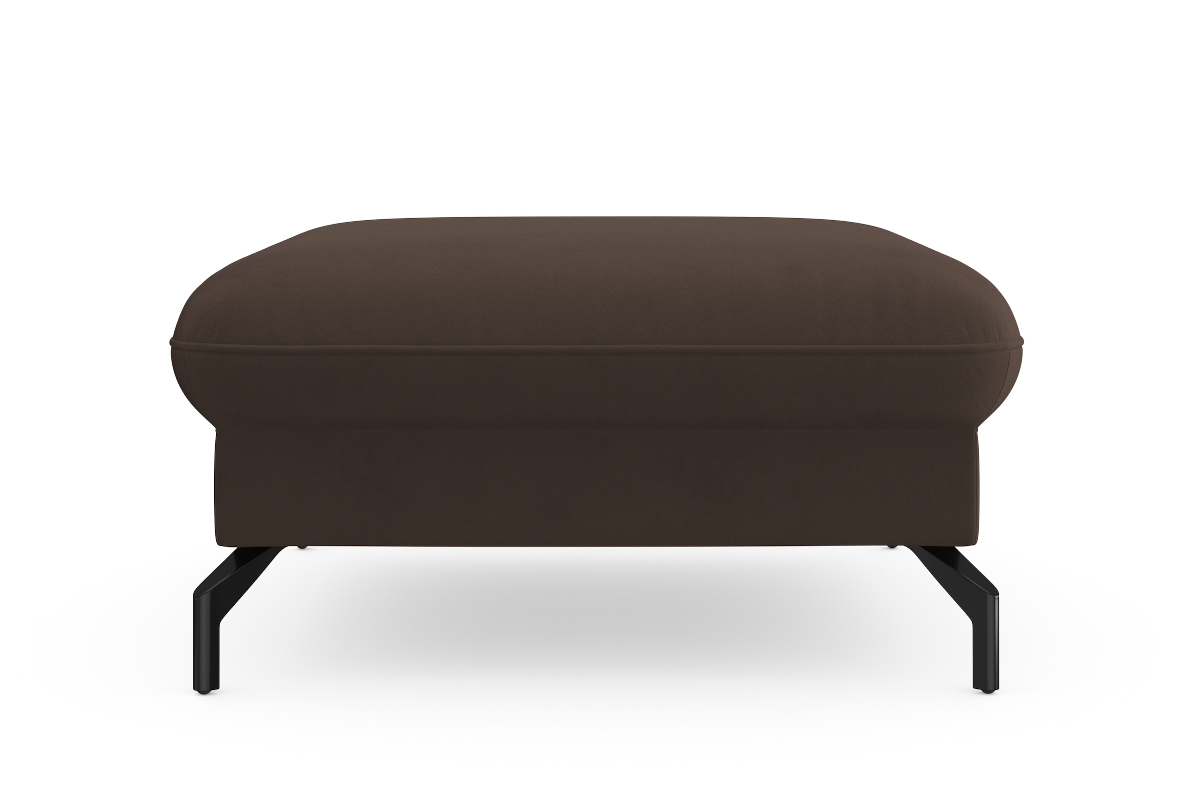 sit&more Hocker »Fashion«, inklusive Federkern, mit hochwertigen, schwarzen Metallfüßen