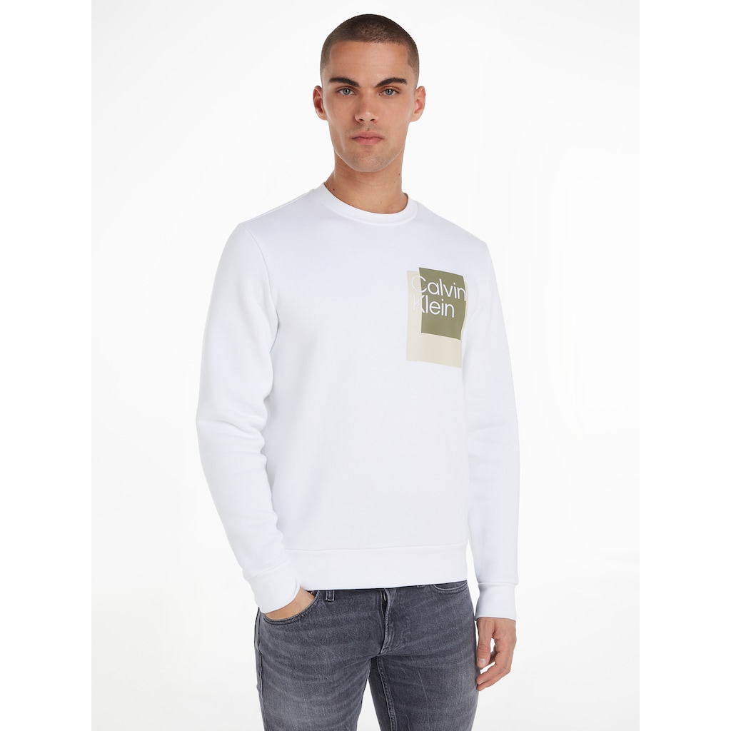 Calvin Klein Sweatshirt »OVERLAY BOX LOGO SWEATSHIRT«