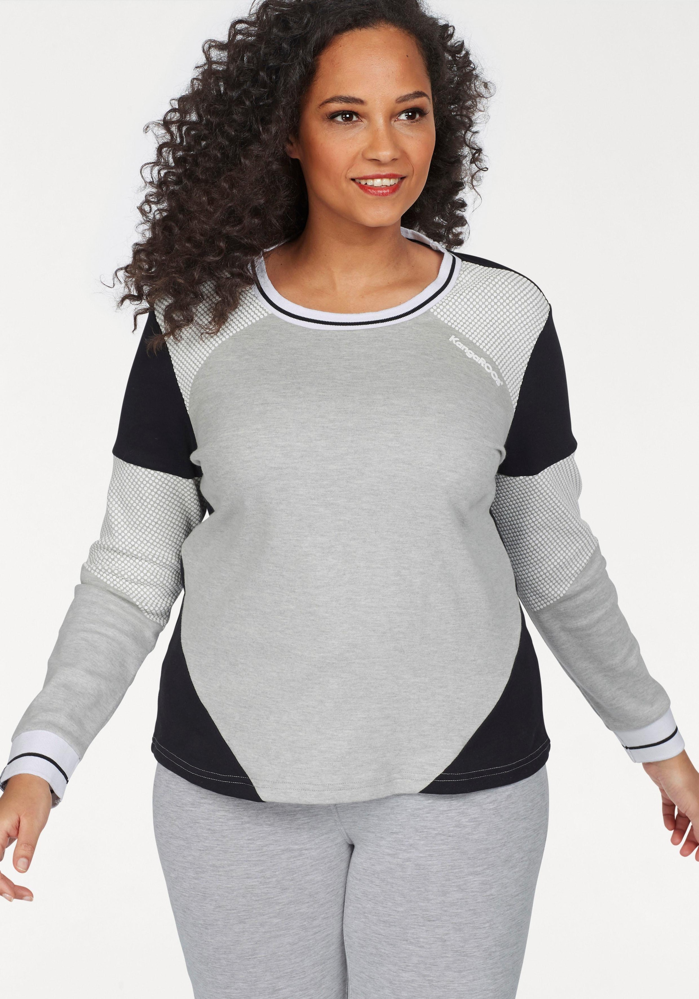 Colorblocking-Design Sweatshirt, Pünktchen im OTTO KangaROOS Online im Shop mit