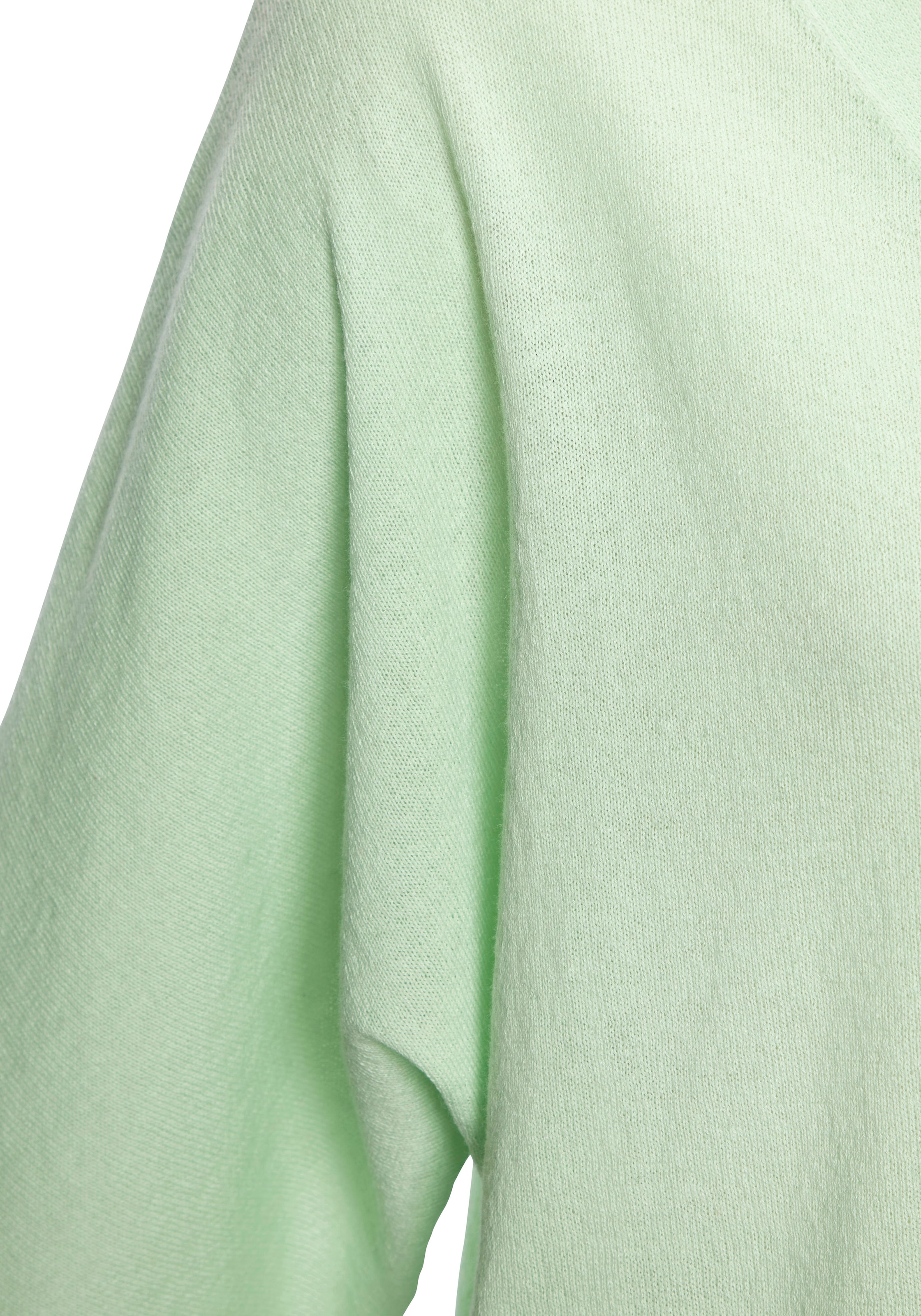 Vivance Kurzarmshirt »mit Zierknopfleiste«, aus weicher Strickqualität mit Baumwolle