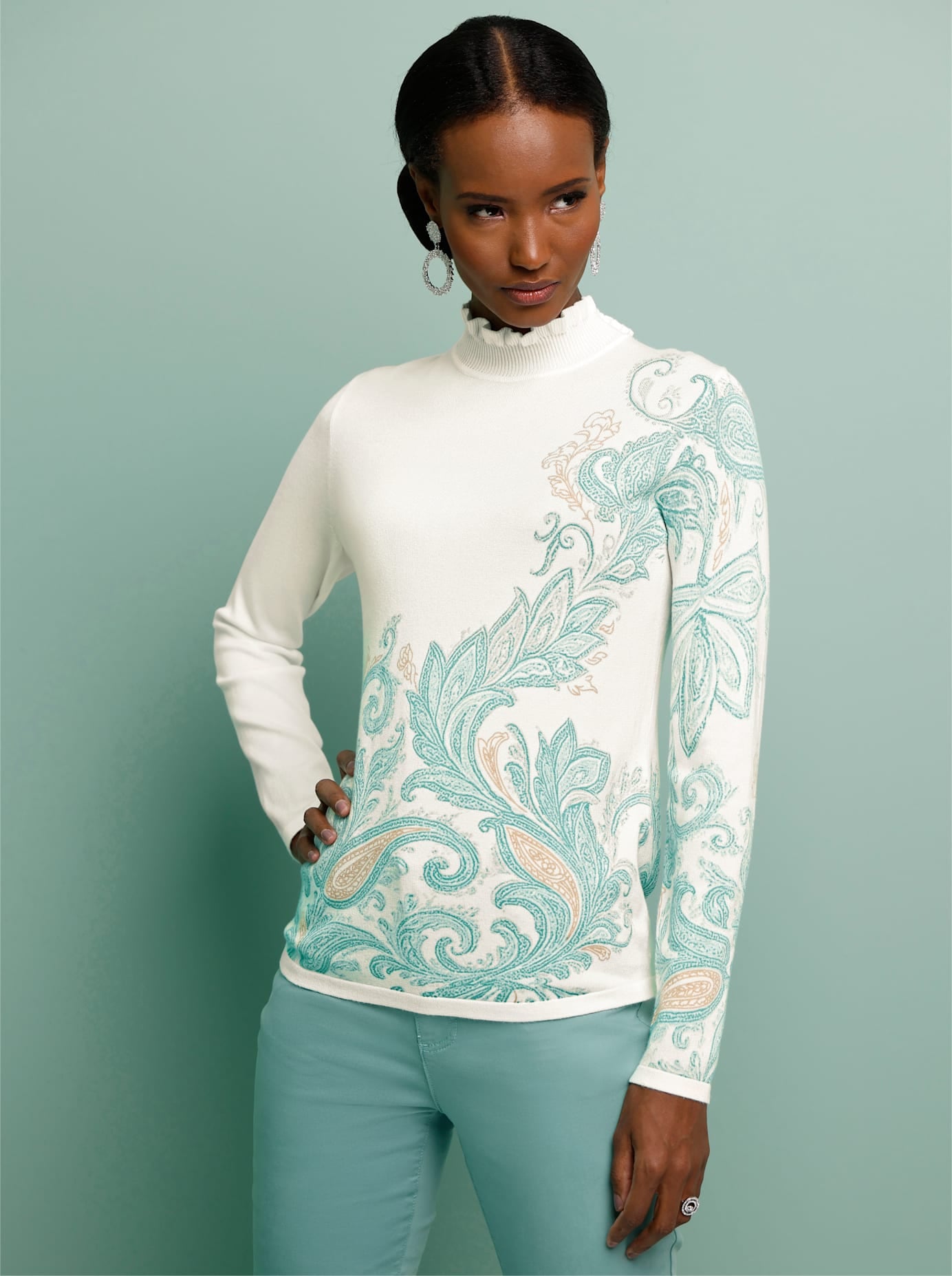 creation L Strickpullover »Druck-Pullover«