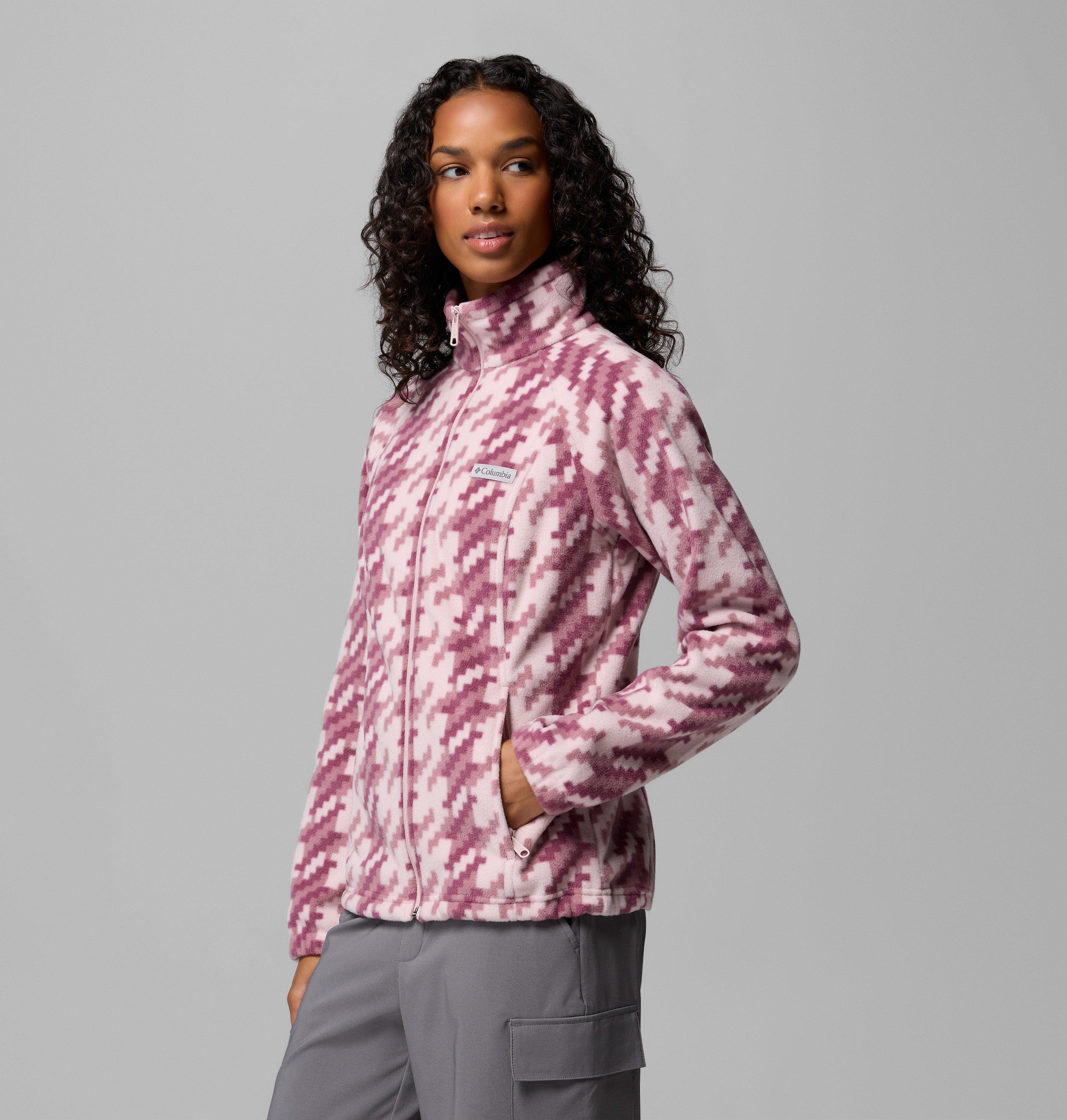 Columbia Fleecejacke »Benton Springs Printed Full Zip« mit Reißverschluss, wasserabweisend, windabweisend, atmungsaktiv