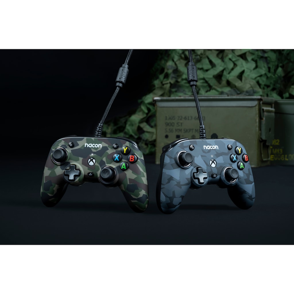 nacon Gaming-Controller »NA010350 Xbox Compact Controller PRO, kabelgebunden, 3D-Klang«, personalisierbar, camoflage forest