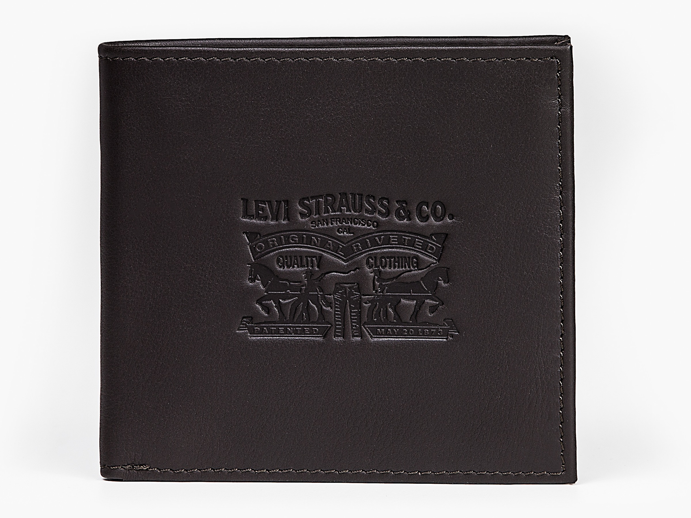 Levi's® Geldbörse »VINTAGE TWO HORSE BIFOLD COIN WALLET«, aus Vollnarbenleder