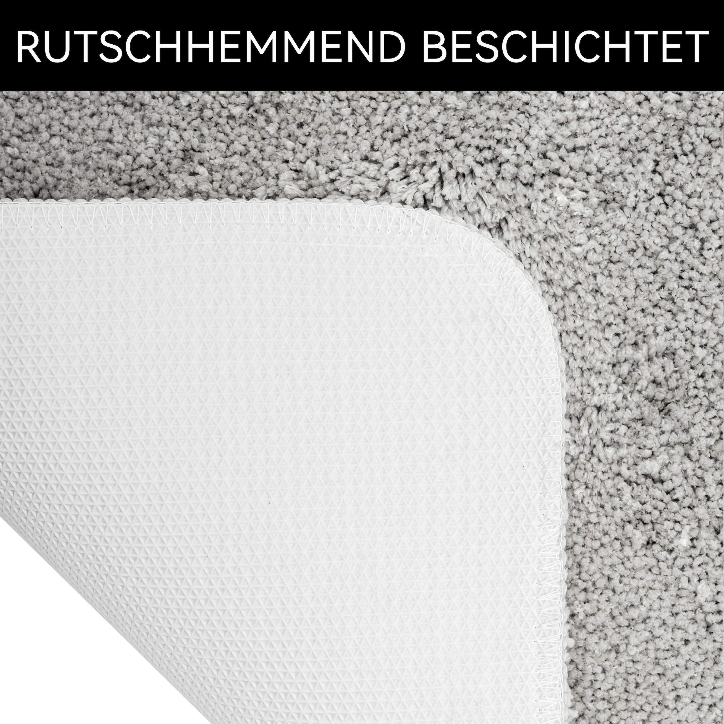 OTTO home Badematte »Sanremo Premium, Badvorleger, Badezimmer Teppich, sehr weich« Höhe 35 mm rutschhemmend beschichtet fußbodenheizungsgeeignet | schnell trocknend Badteppich, unifarben, rechteckig & als 3-tlg. Set erhältlich
