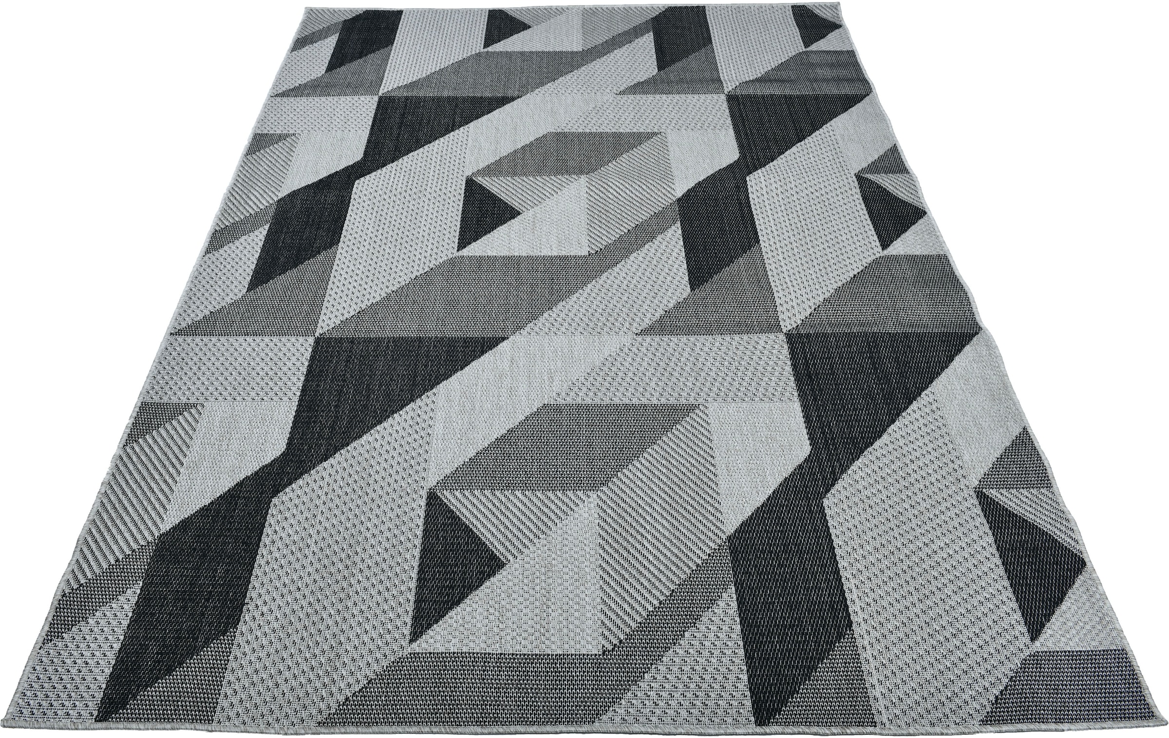 Home affaire Teppich bestellen schmutzabweisend, OTTO »Borfin«, bei geometrischem mit rechteckig, Outdoor In- geeignet Muster, und