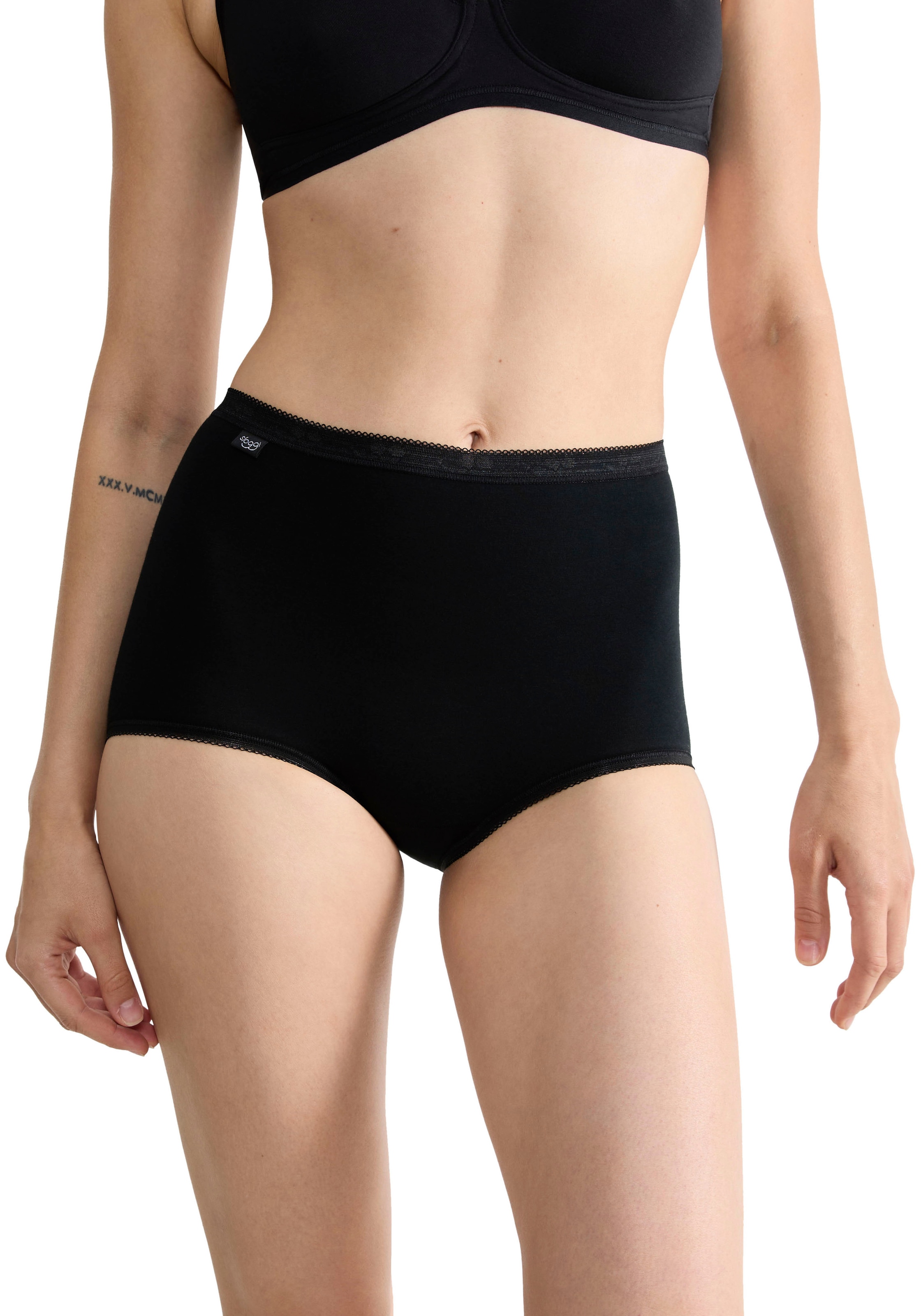 sloggi Maxislip »Basic+« 2er Pack,  perfekter Sitz, Baumwollmix, elastisch, weiche Nähte