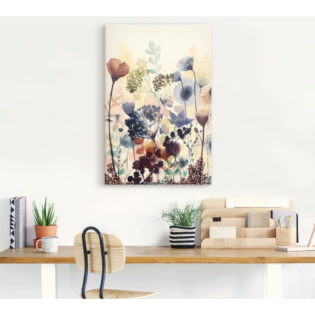 Artland Wandbild »Sonnengetrocknete Blüten I«, Blumenwiese, (1 St.)