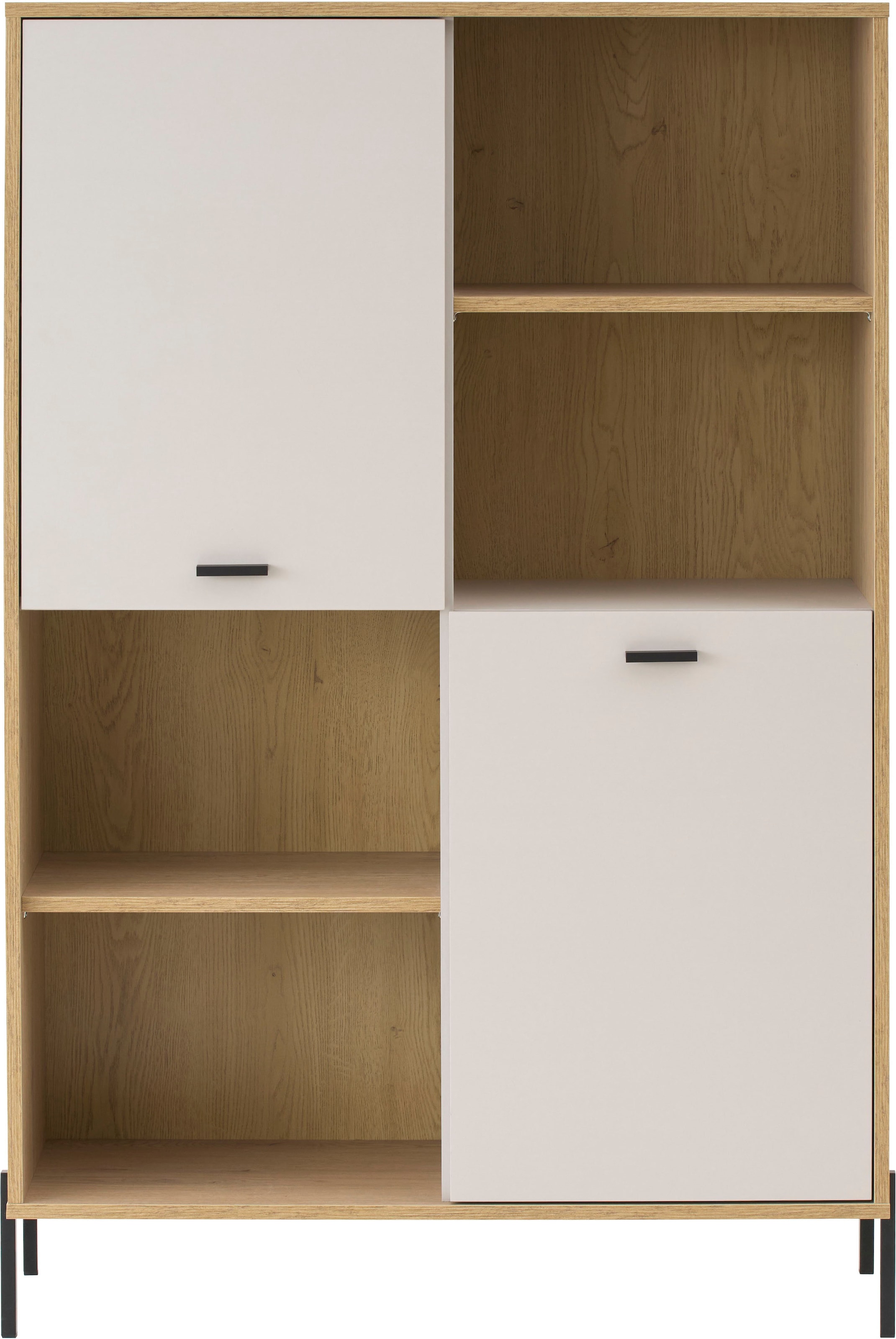 Home affaire Regalelement »Fredericia, modernes Regal, Kommode in Kaschmir, Highboard, Standregal« ausreichend Stauraum, offene & geschlossene Fächer, 105 cm breit