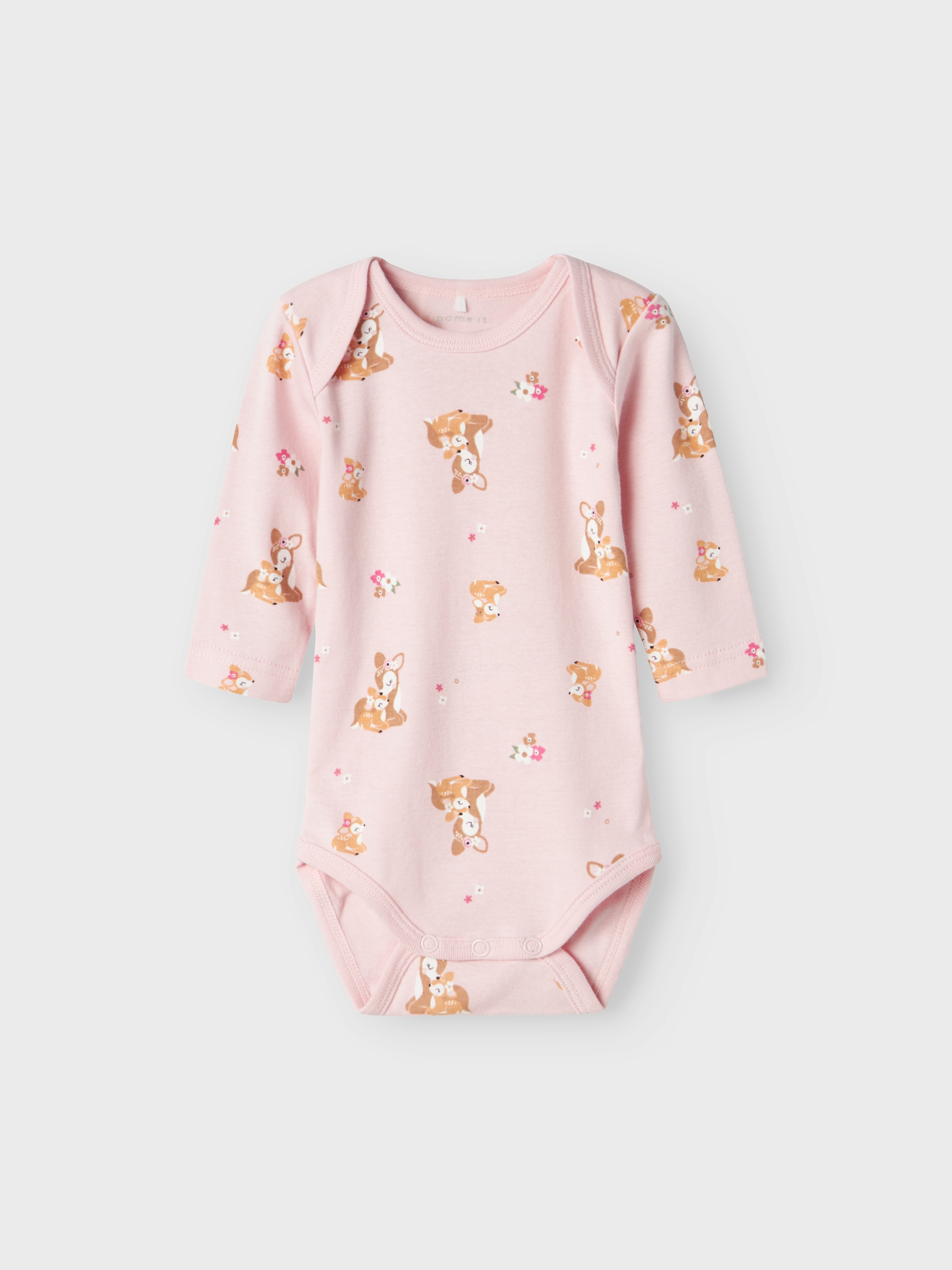 Name It Langarmbody »NBFBODY 3P LS IBIS ROSE DEER NOOS« Packung, 3 Stk.