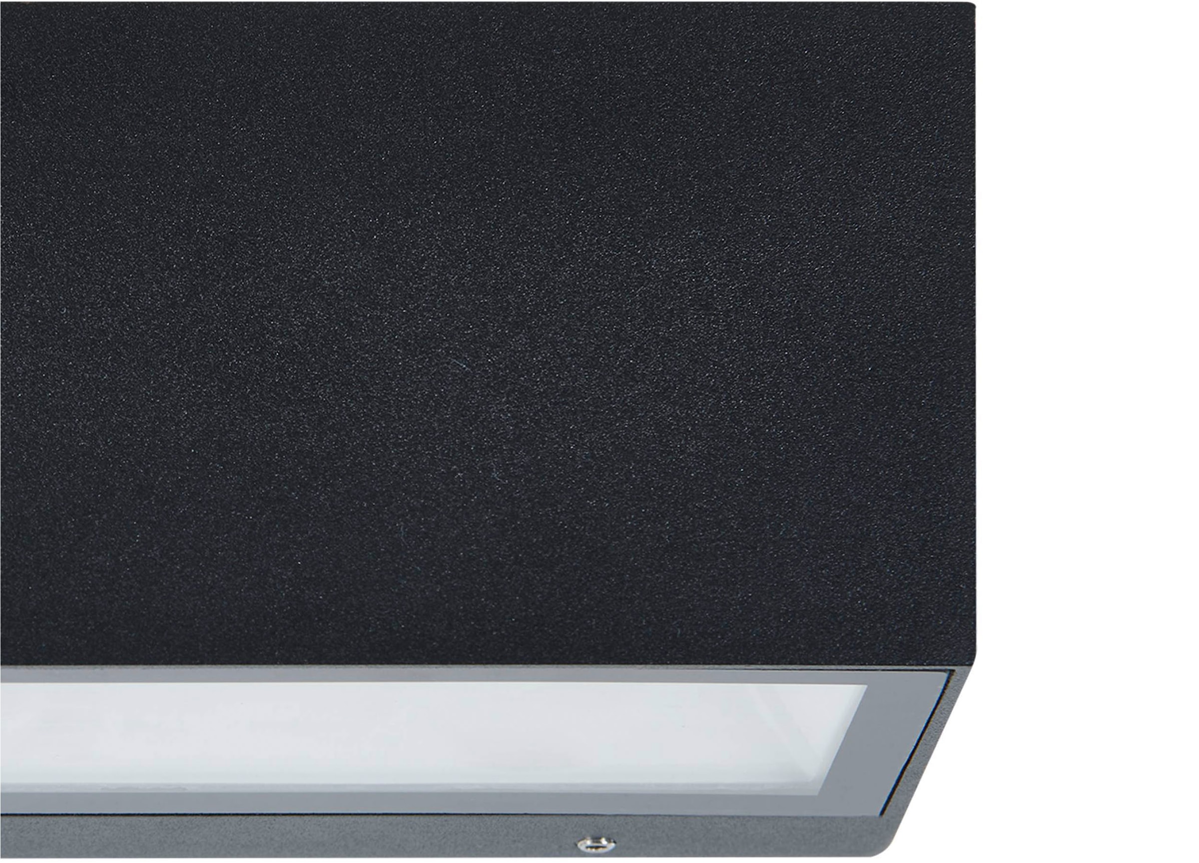 EGLO Wandleuchte »Spongano Wandlampe, Außenbeleuchtung, Aluminium und Glas, IP65, Lampe« LED-Modul 1 Stk. Kaltweiß | Neutralweiß | Warmweiß Wand-/Deckenleuchte - L18,5 x H9 x AL7,5 cm - schwarz - 2X5W inkl.