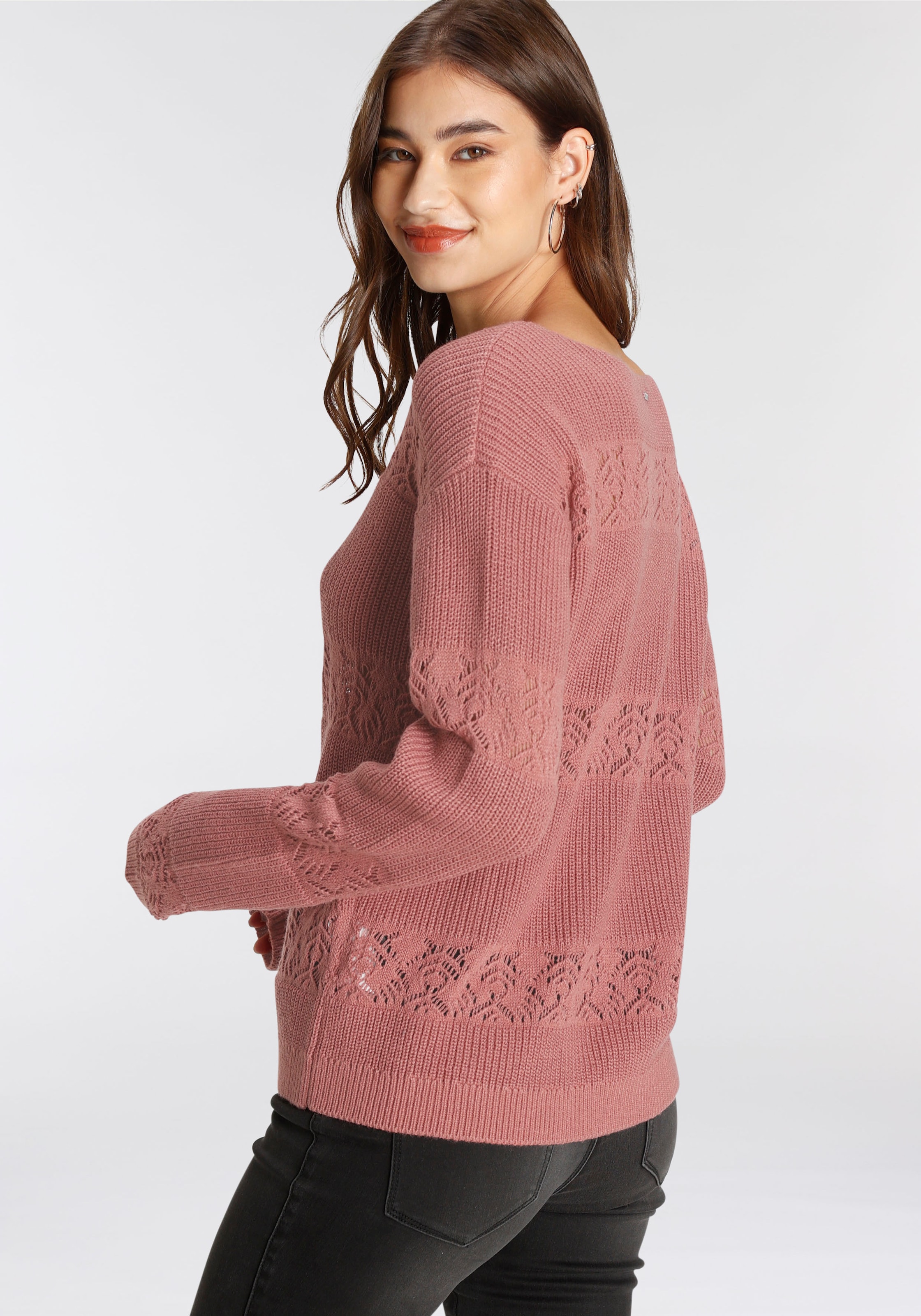 Laura Scott Strickpullover, mit Ajour-Muster