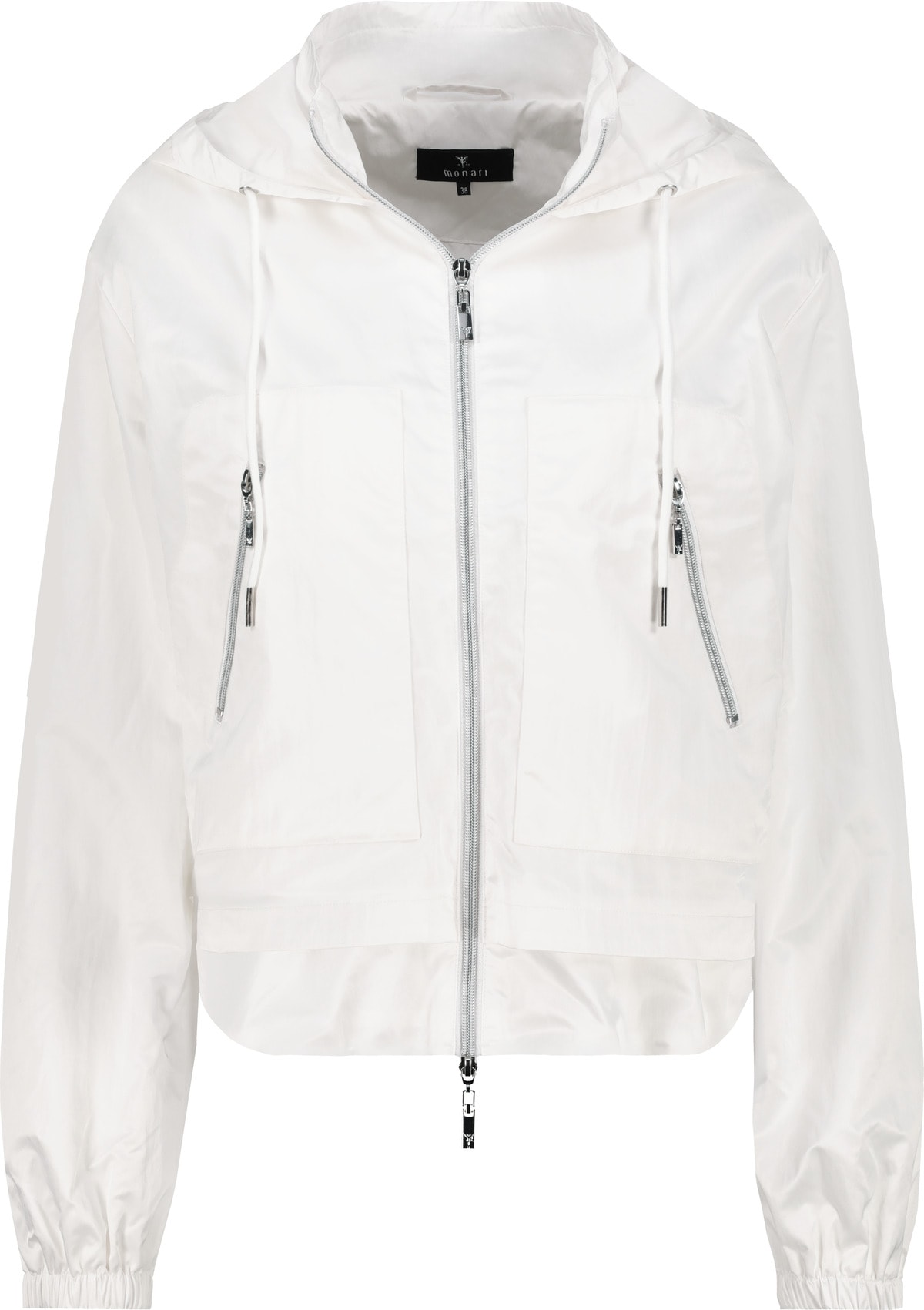 Monari Cargojacke »Jacke Nylon Cargo«, mit Kapuze, Mit Rundhalsausschnitt