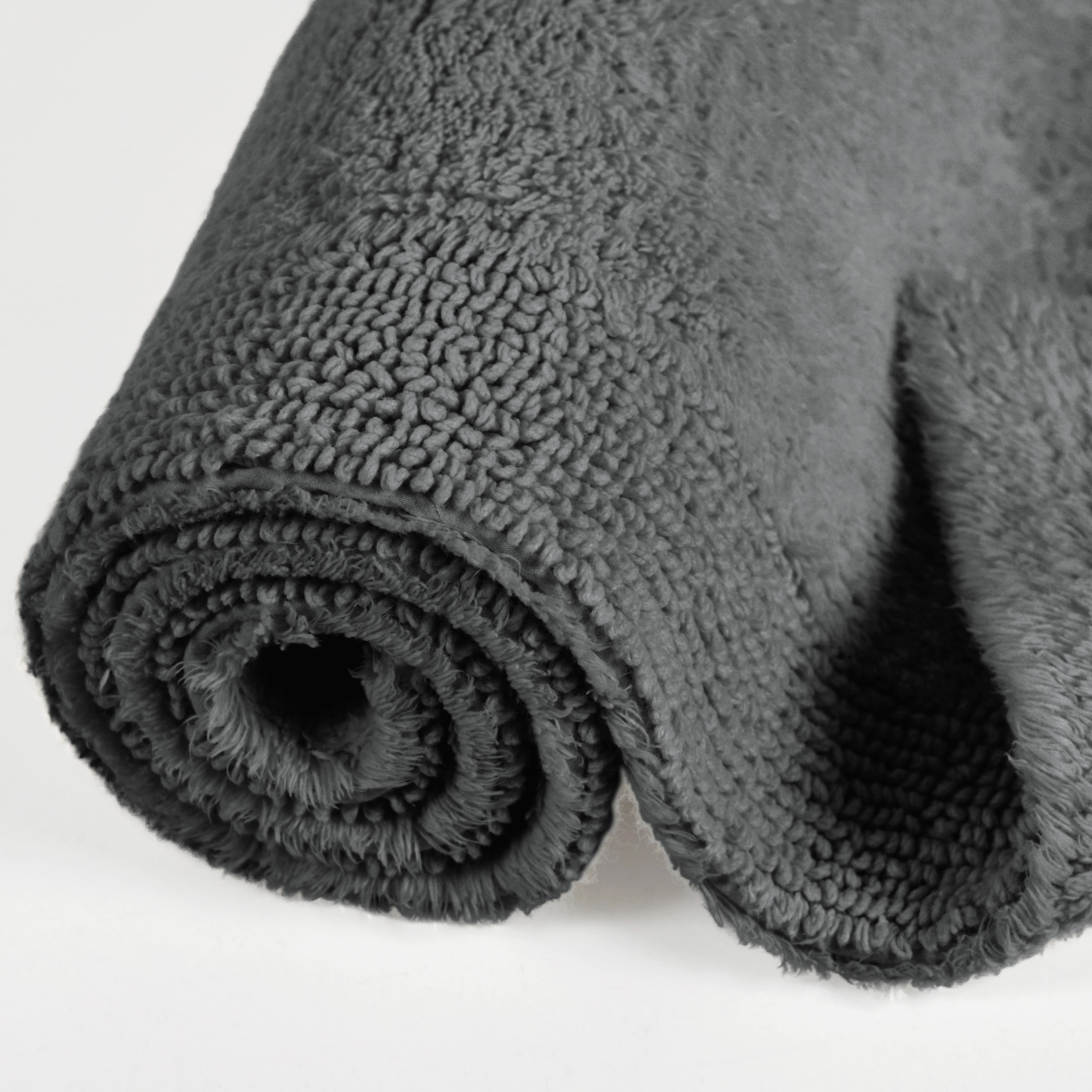 my home Badematte »Kapra, Badvorleger, Badezimmer Teppich«, beidseitig nutzbar-fußbodenheizungsgeeignet-strapazierfähig, mit Bordüre, Badteppich, Badematte, Baumwolle