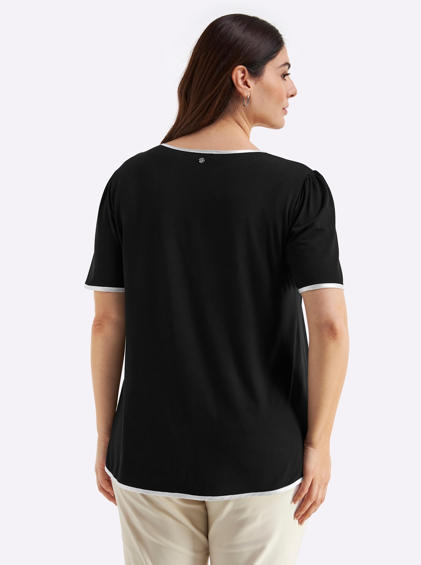 Sheego Rundhalsshirt »Halbarmshirt« 1