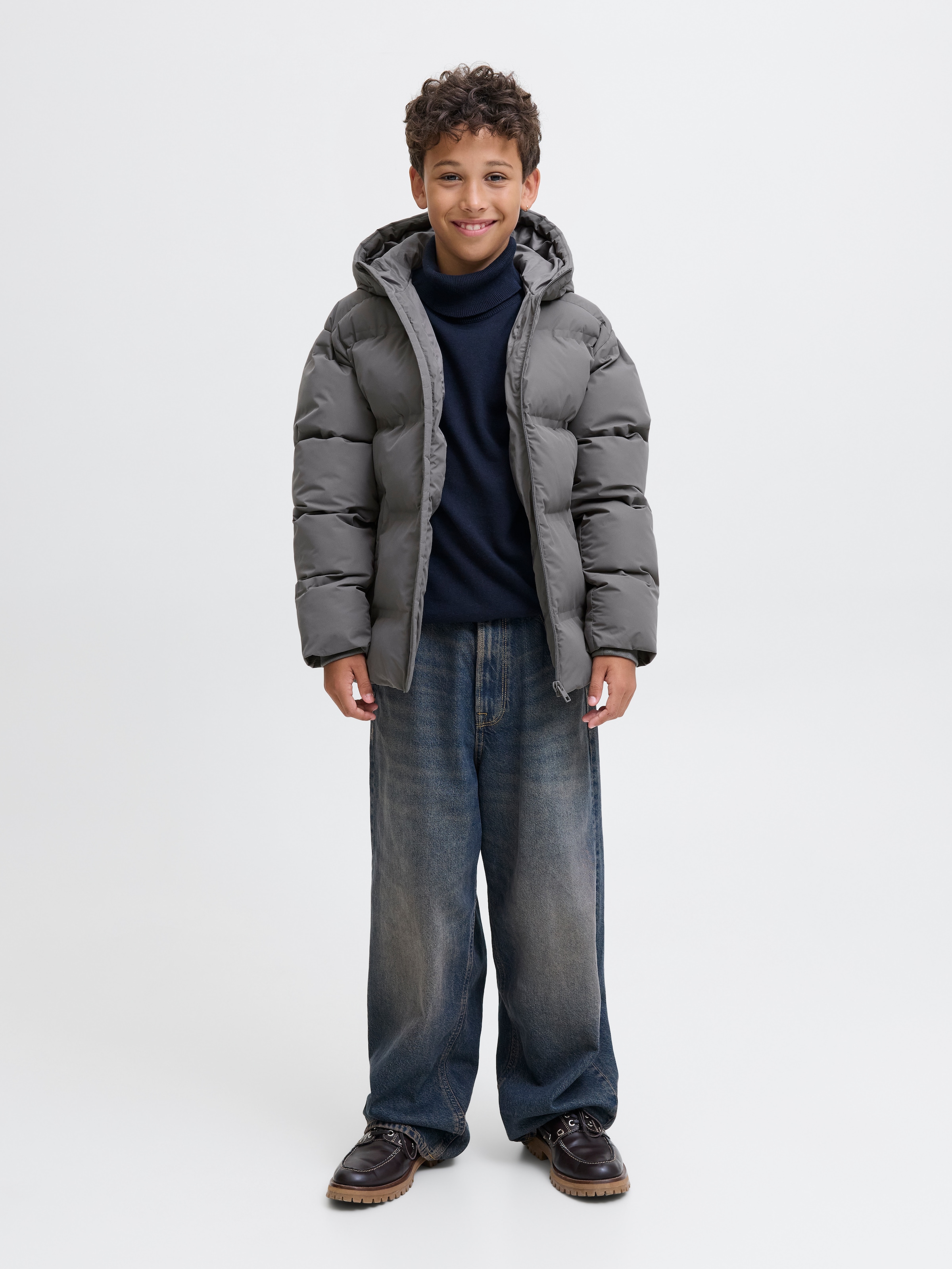 Jack & Jones Junior Steppjacke »JJESOHO PUFFER HOOD SN JNR«, mit Kapuze
