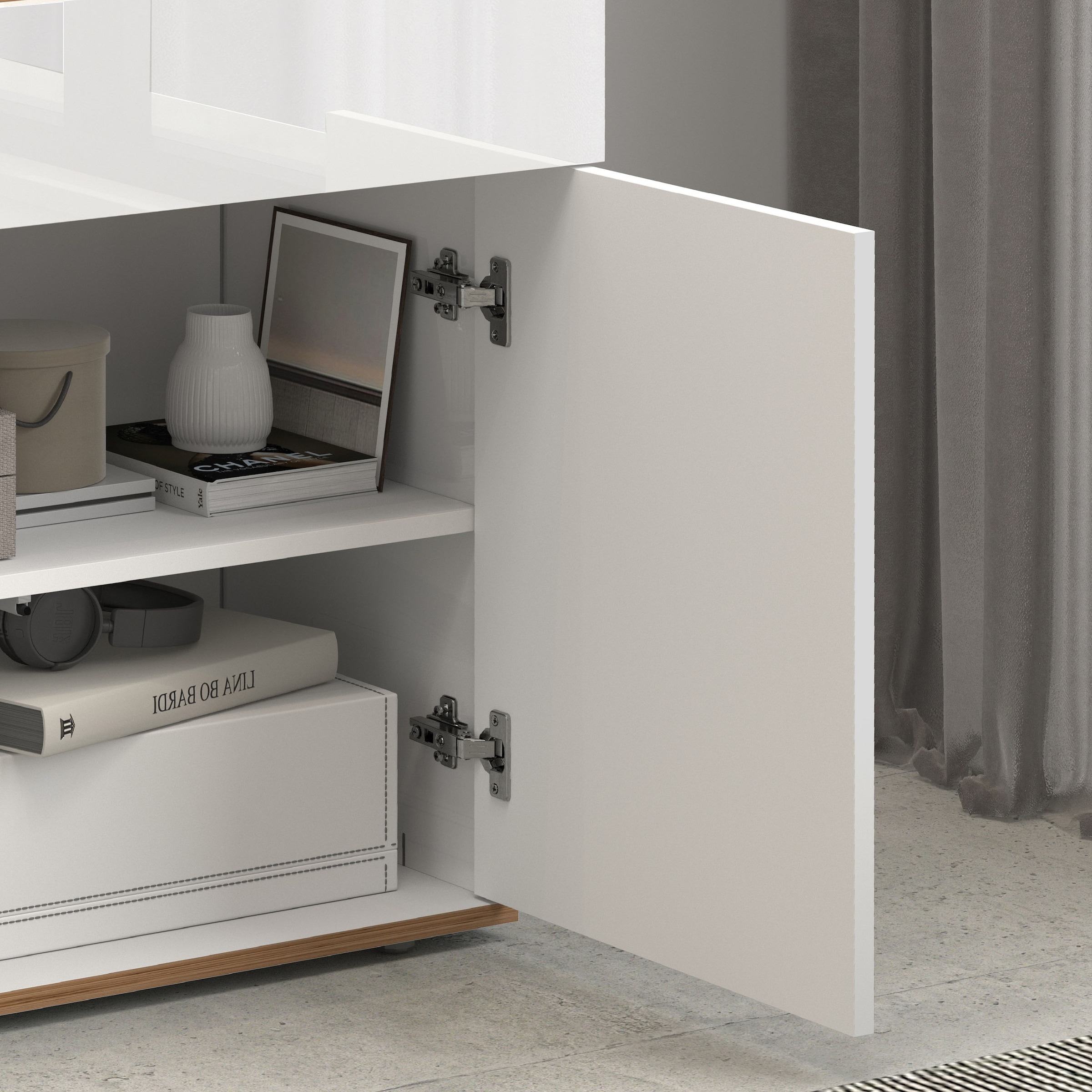 INOSIGN Sideboard »Garda, Kommode, Schrank, Kredenz«, 2 Türen, 1 Schublade,grifflos Breite 80,9 cm