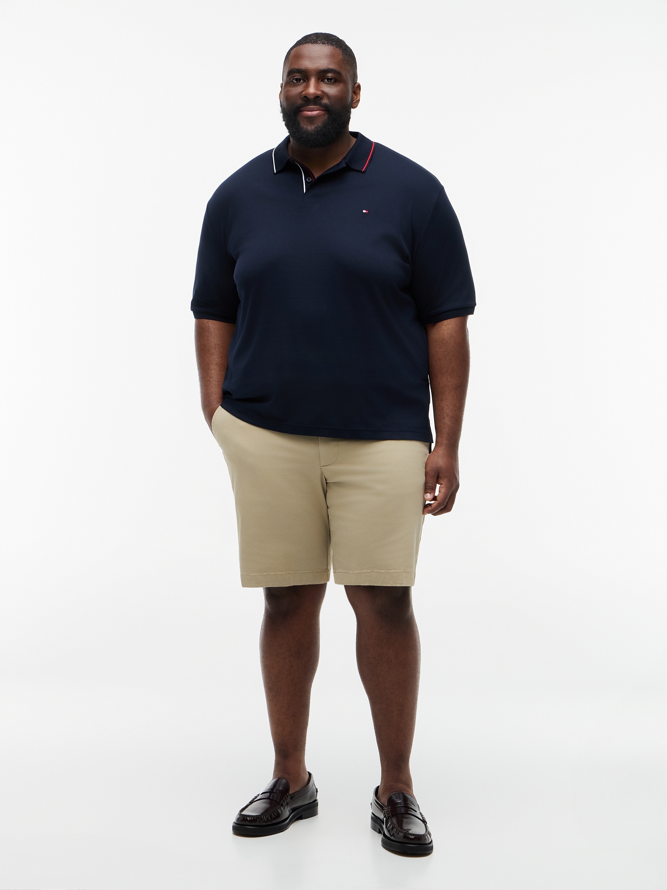 Tommy Hilfiger Big & Tall Poloshirt »BT-LIQUID COTTON TIPPED SLIM-B« aus Baumwolle