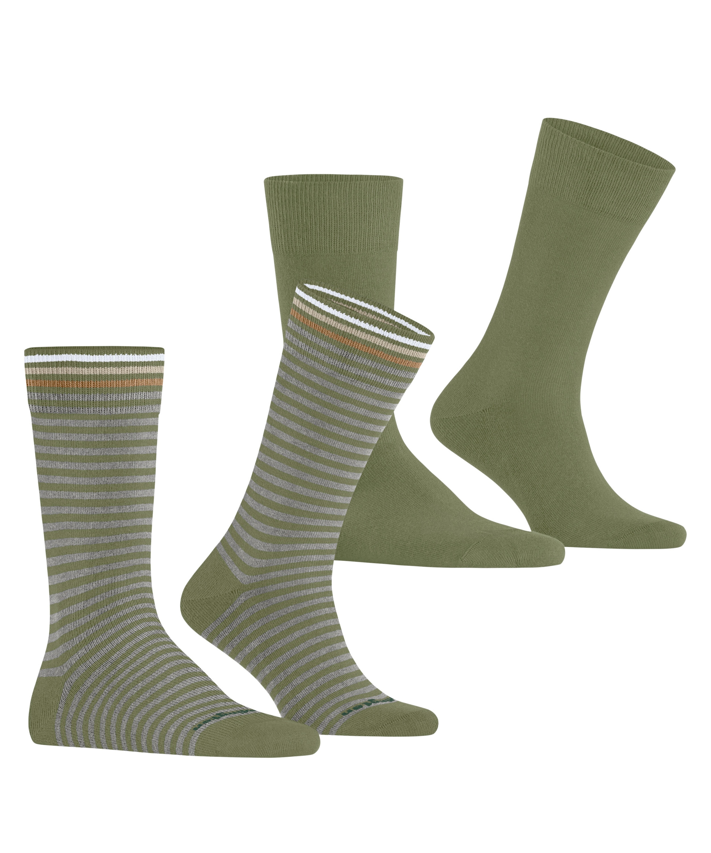Burlington Socken »Everyday Stripe« 2 Paar,  Einheitsgröße 40-46, gestreift und unifarben