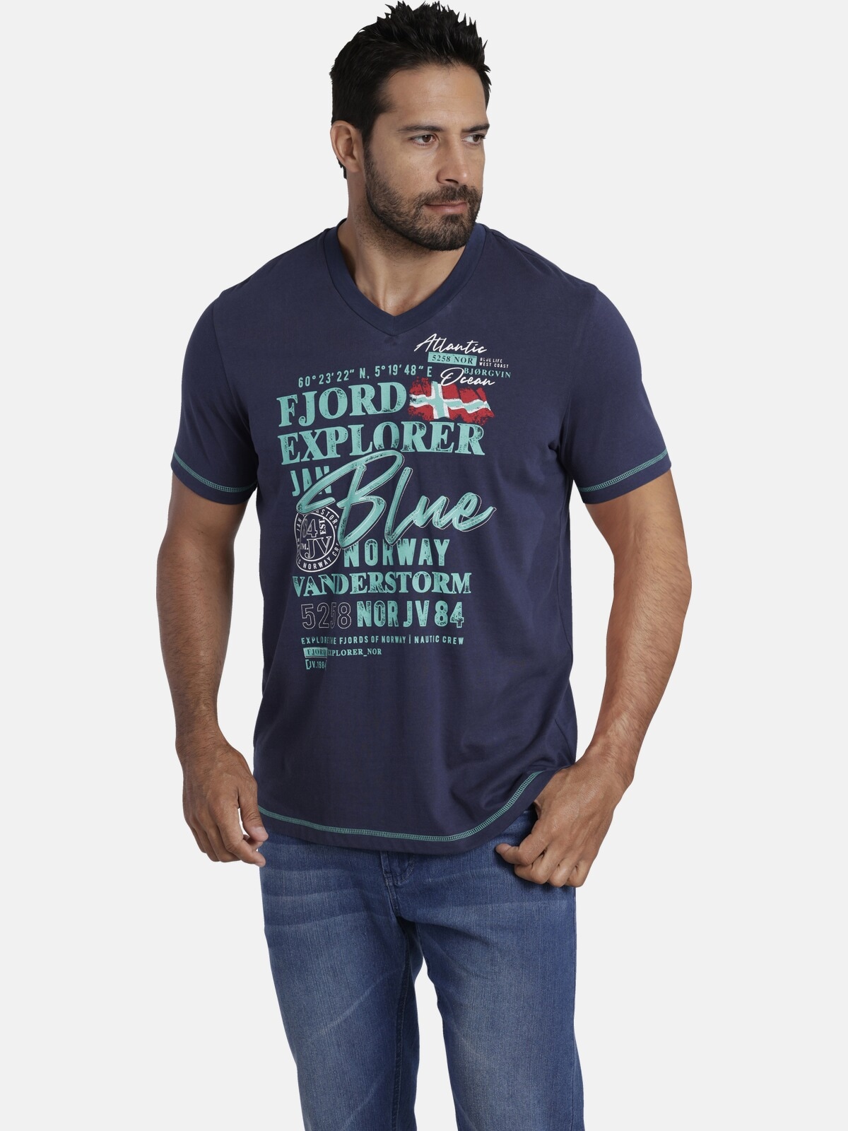 Jan Vanderstorm T-Shirt »T-Shirt NORDGER«