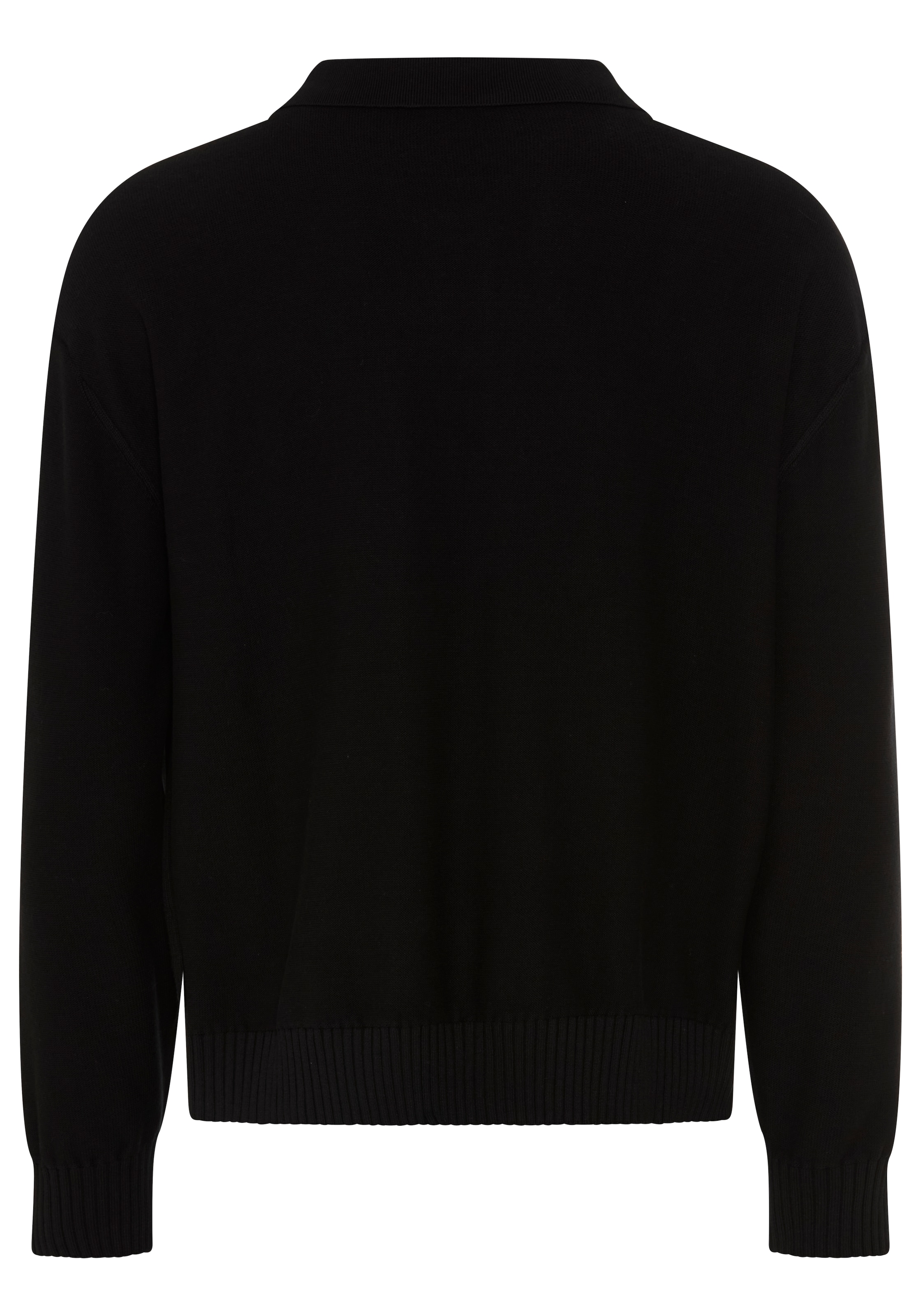 HUGO Strickpullover »San Patty« Polokragen, Knopfleiste, Regular Fit, reine Baumwolle