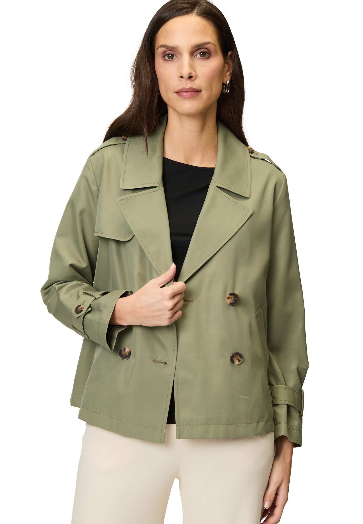 Zero Sommerjacke »Trenchjacke zweireihig mit Reverskragen«
