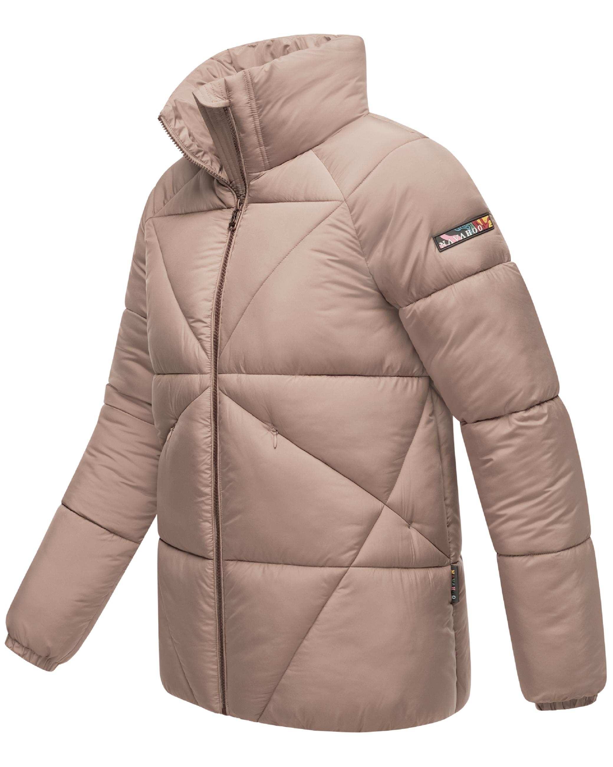 Navahoo Steppjacke »Steppjacke Schokolinaa 14«, ohne Kapuze, Winterjacke mit modischer Steppung & hohem Kragen