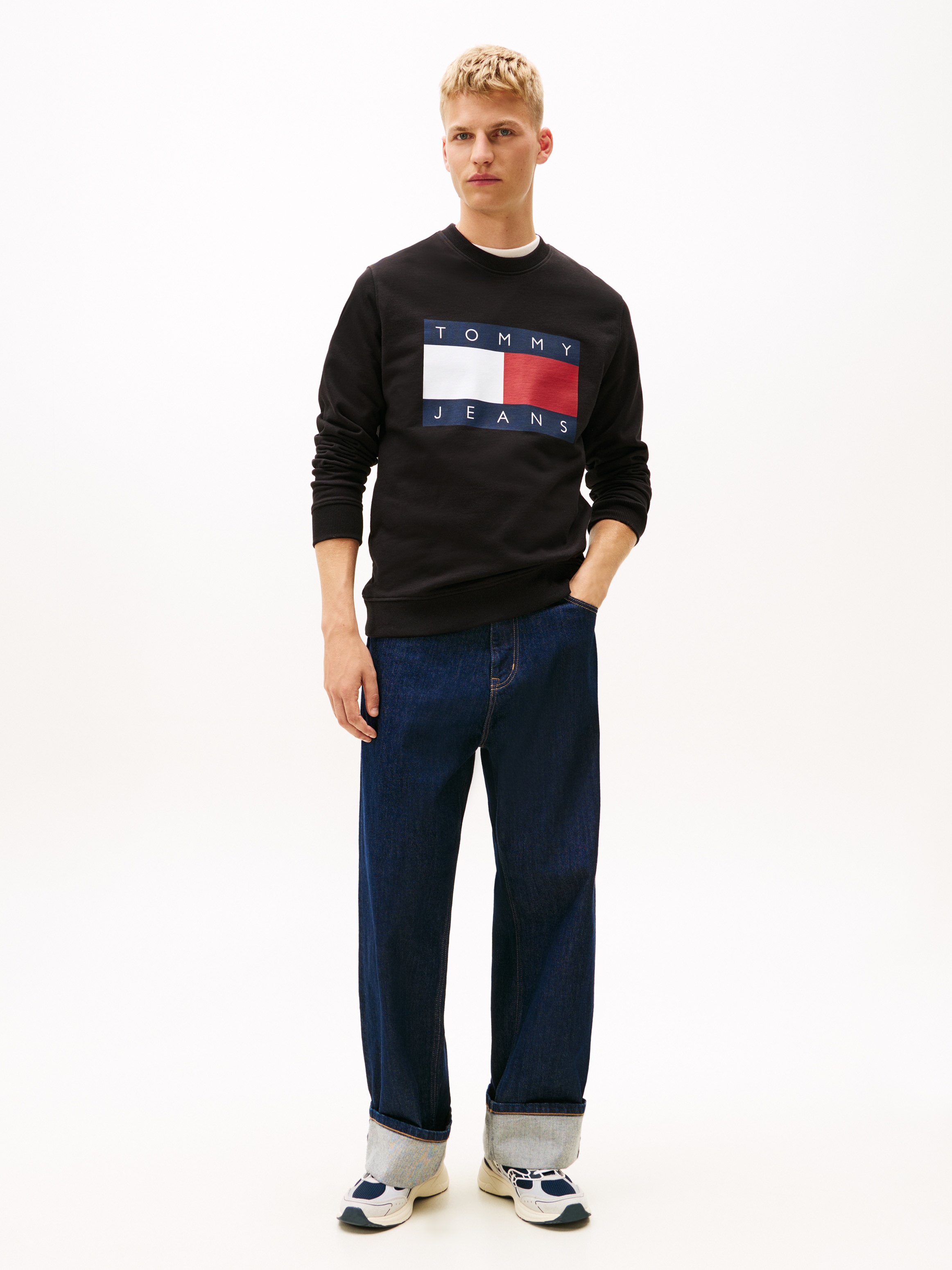 Tommy Jeans Sweatshirt »TJM BIG FLAG CREWNECK«, regular fit
