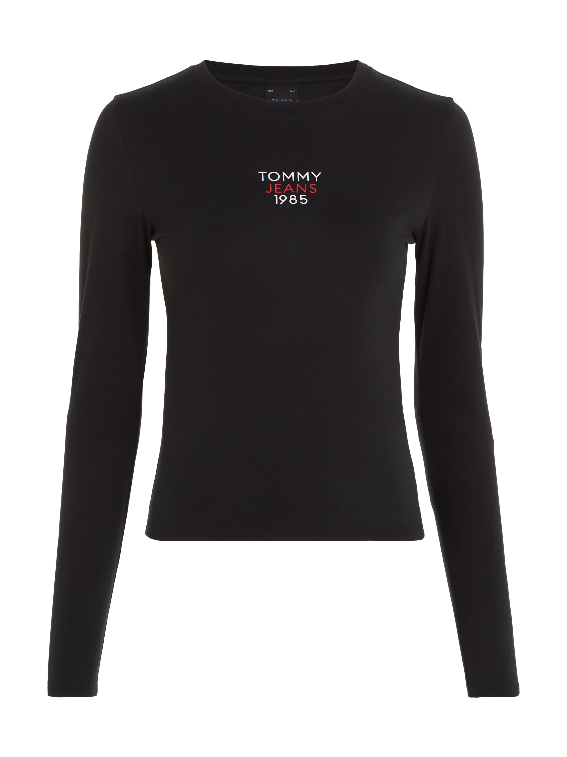 Tommy Jeans Curve T-Shirt »TJW SLIM ESSENTIAL LOGO 1 LS EXT«, mit Tommy  Jeans Logo-Schriftzug kaufen online bei OTTO