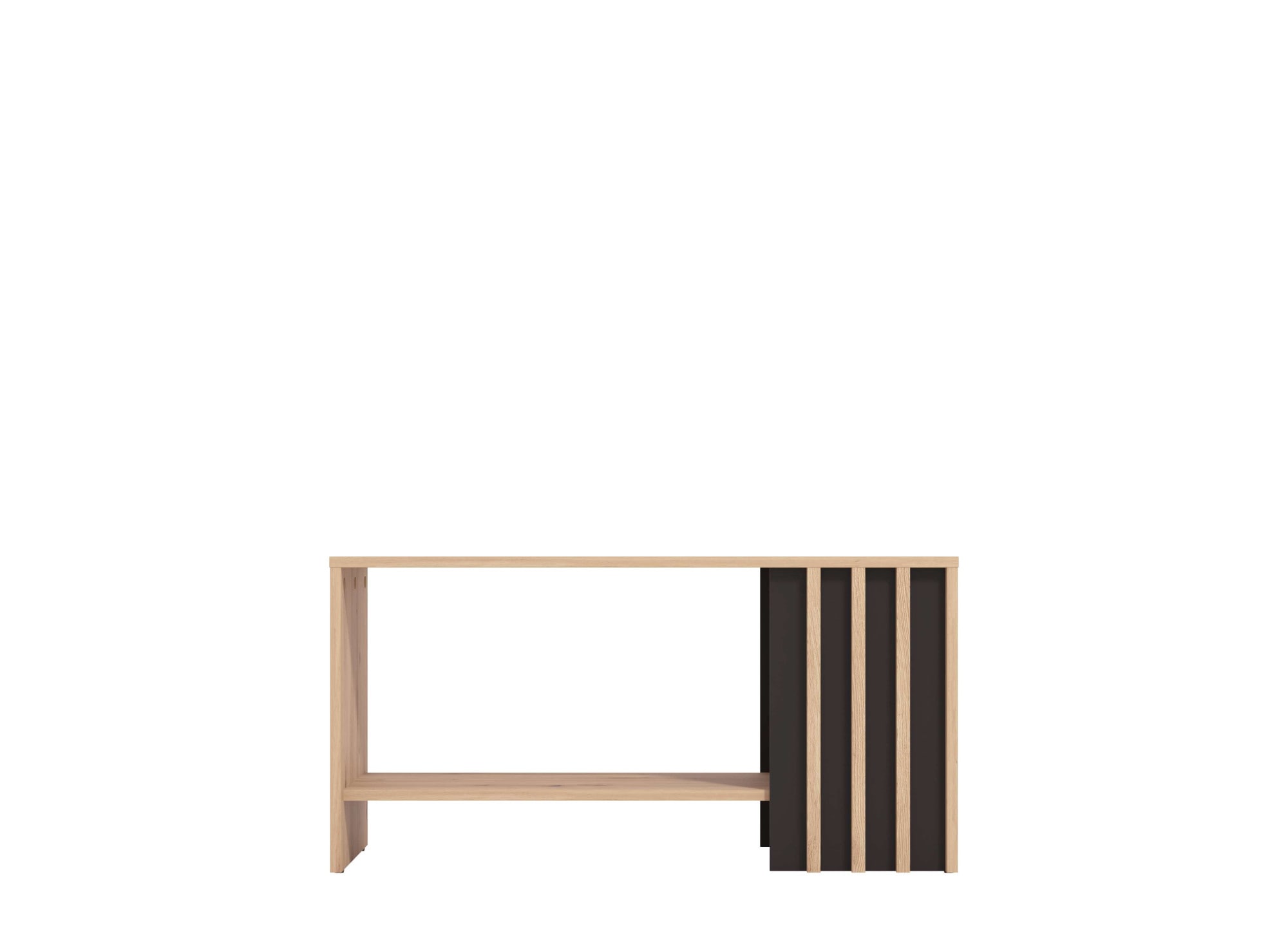 Home affaire Couchtisch »Laval, Wohnzimmertisch, Sofatisch, Beistelltisch, Kaffeetisch« Eleganter Couchtisch mit viel Stauraum, Lamellen-Optik