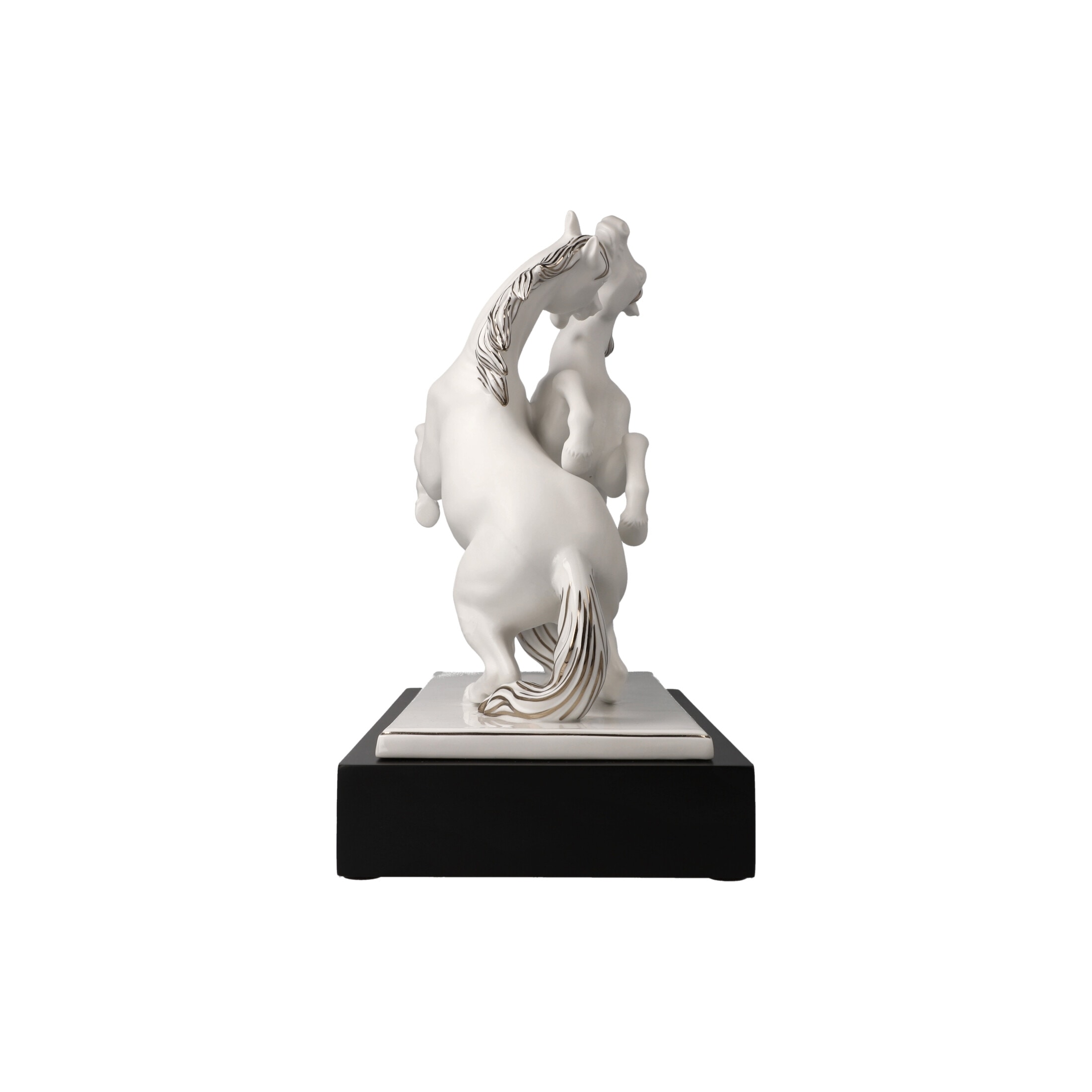 Goebel Dekofigur »Dekofigur Pferde Artiste er Alegria Studio 8 Chevaux 32 cm weiß-silber«